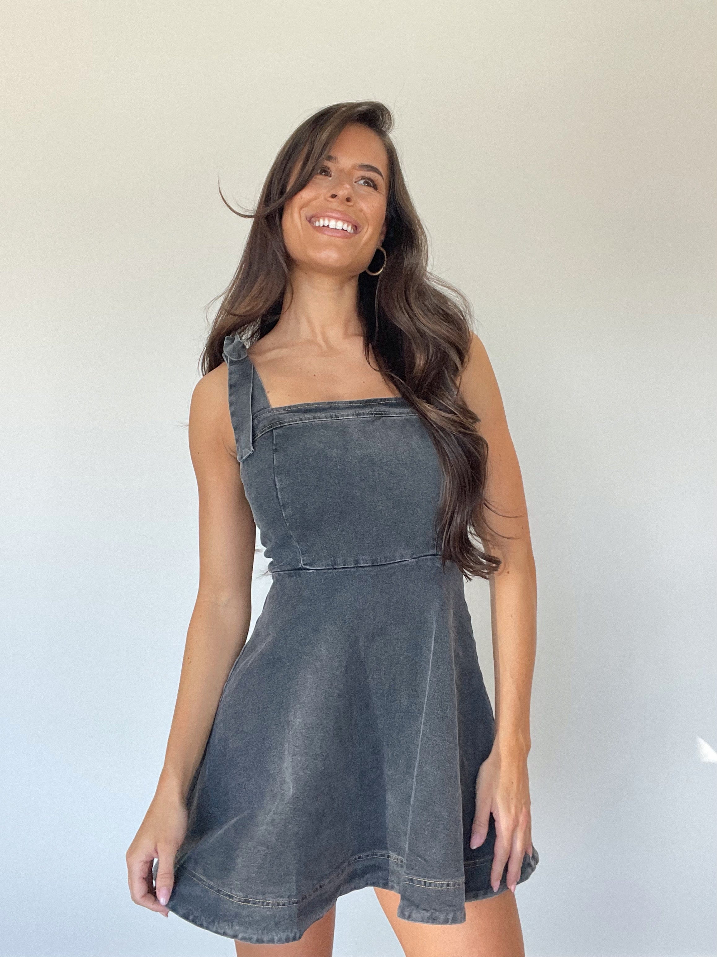 Acid Wash Denim Dress