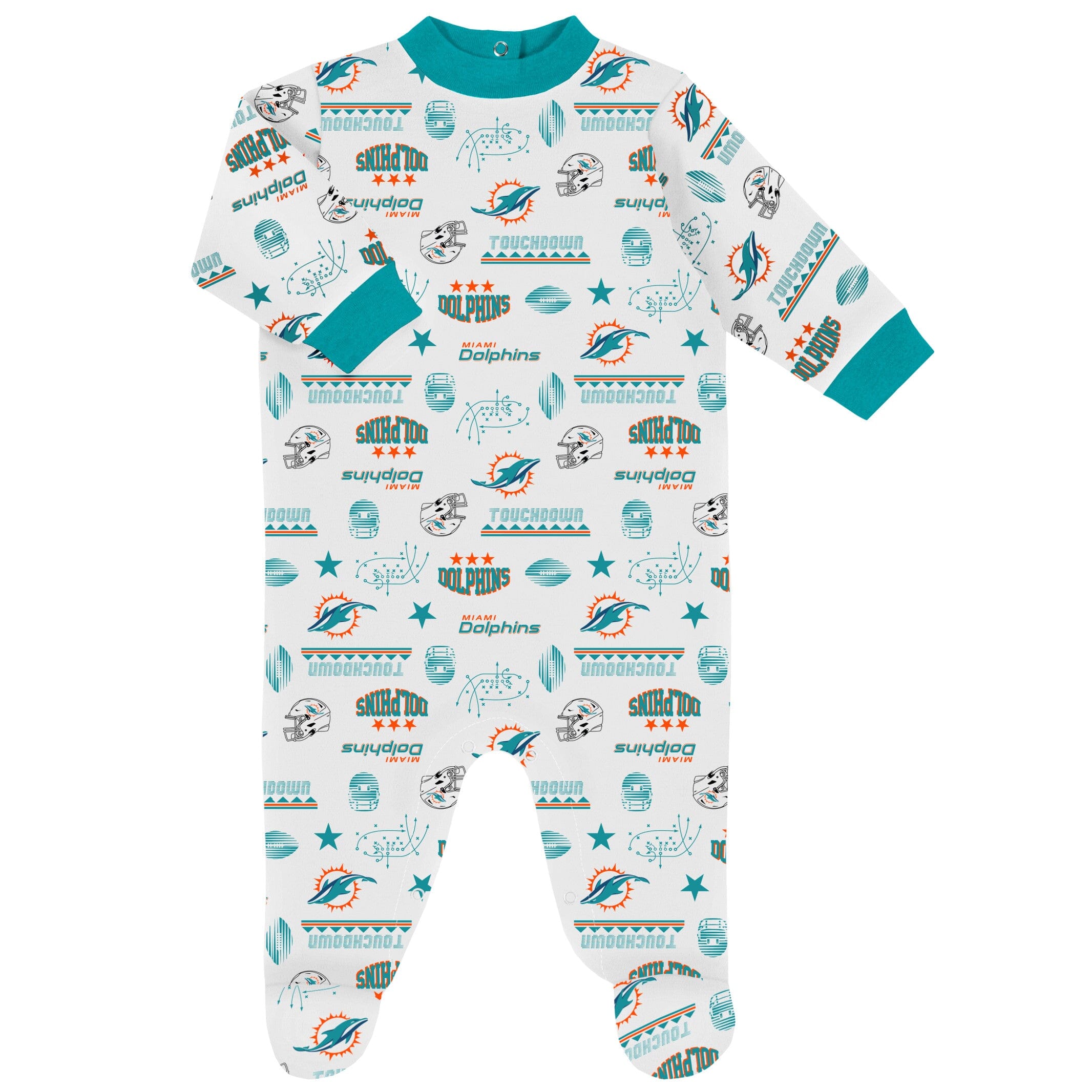 3-Piece Baby Boys Dolphins Bodysuit, Sleep 'N Play & Cap Set