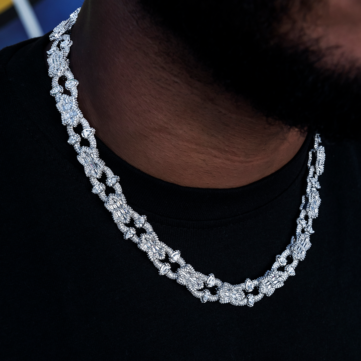 Gothic Mariner Chain in White Gold