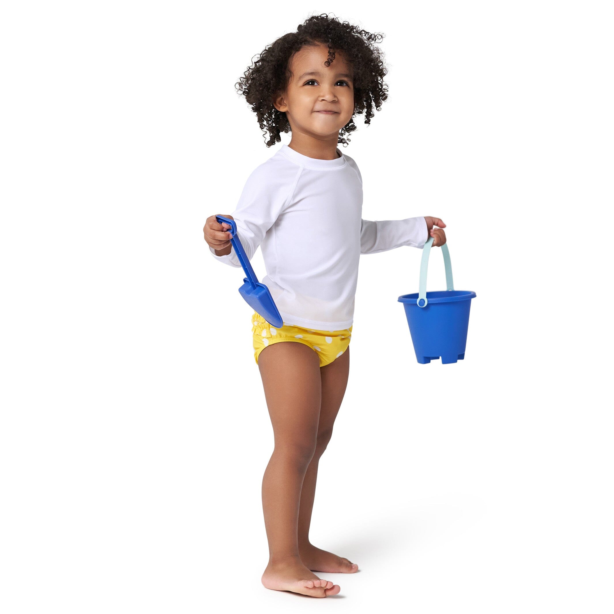 Baby & Toddler Neutral UPF 50+ White Rash Guard