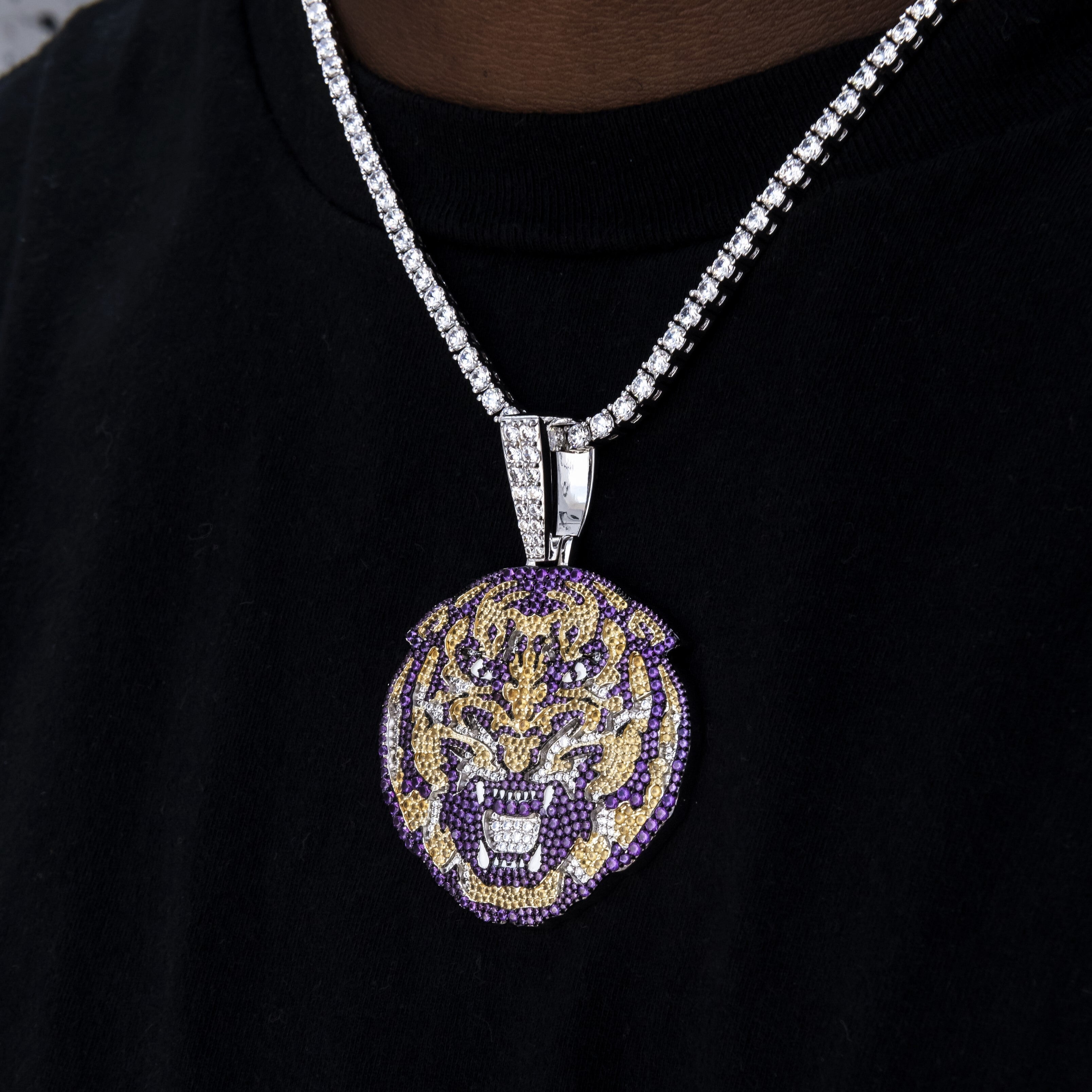 Large LSU Official NCAA Mascot Pendant