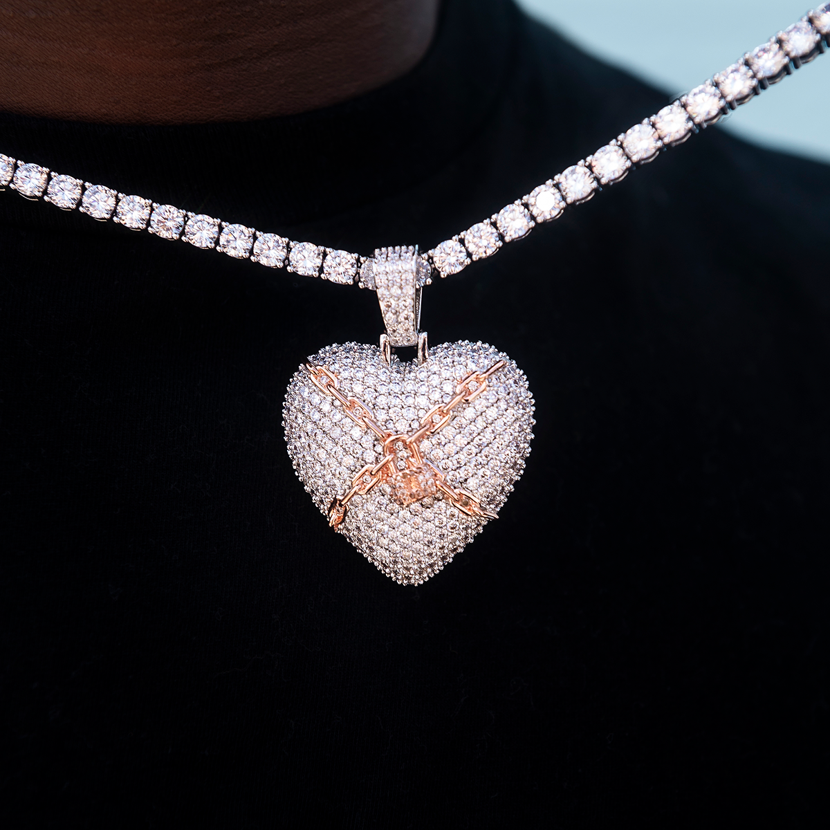 Diamond Chained Heart Pendant