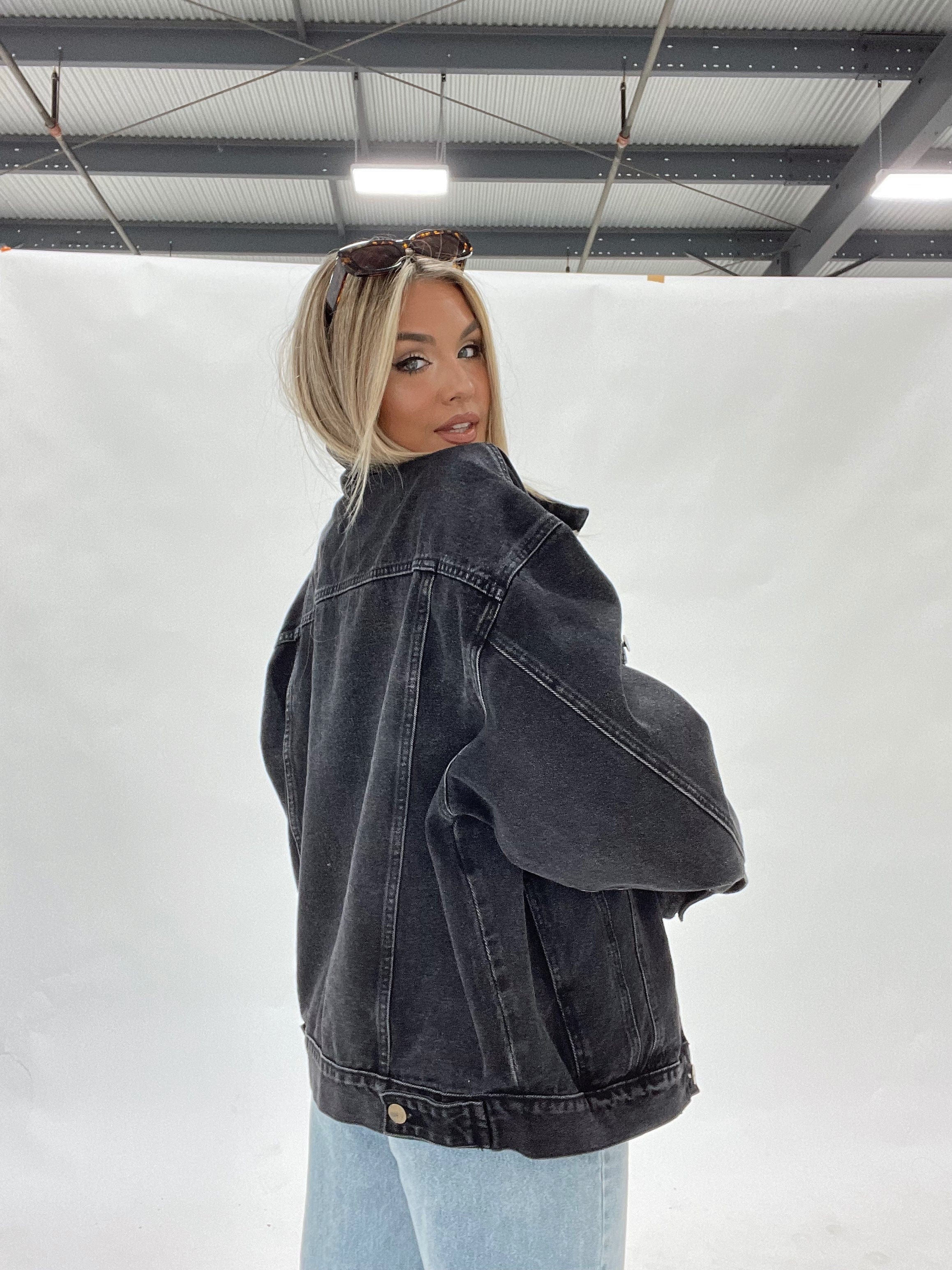 Black Oversized Claudia Jacket