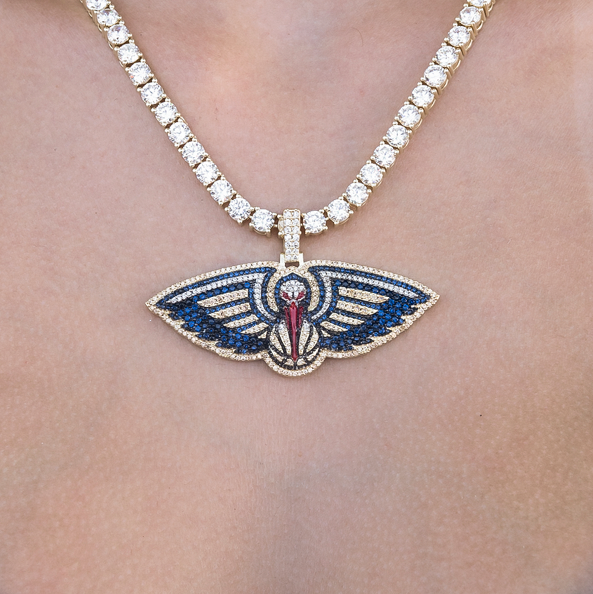 New Orleans Pelicans Official NBA 2022 Logo Pendant