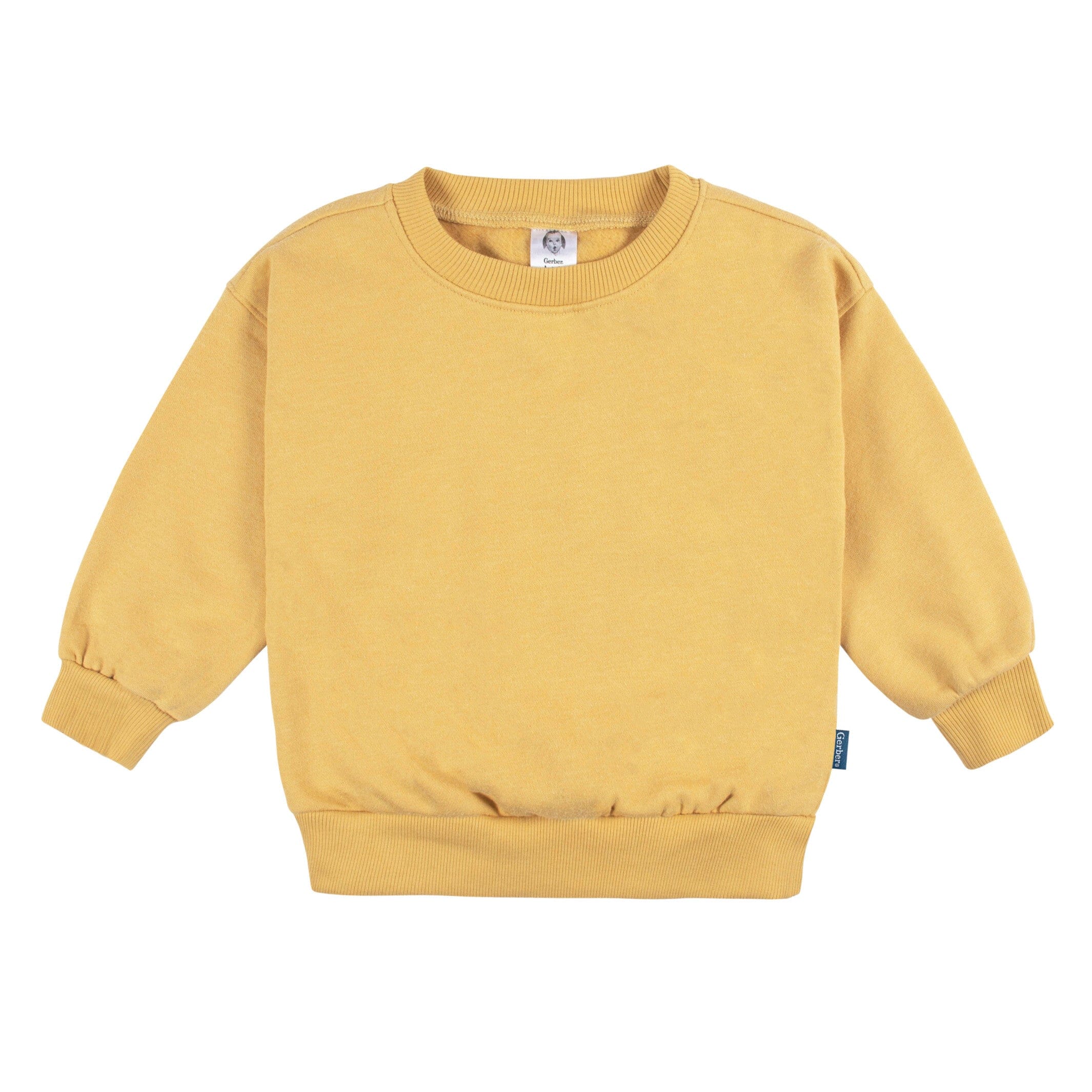 2-Piece Infant & Toddler Neutral Yellow Sweatshirt & Pant Set