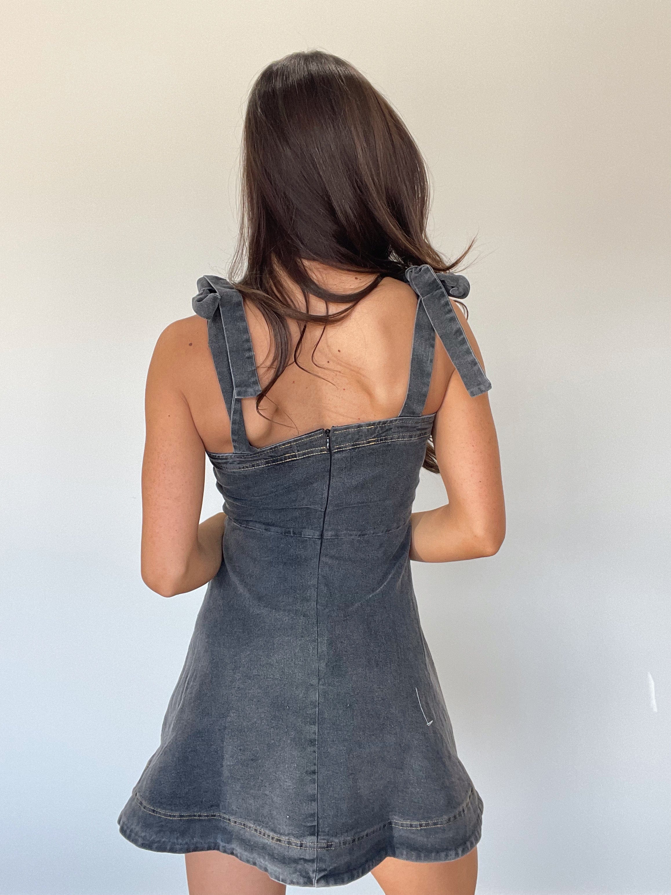 Acid Wash Denim Dress