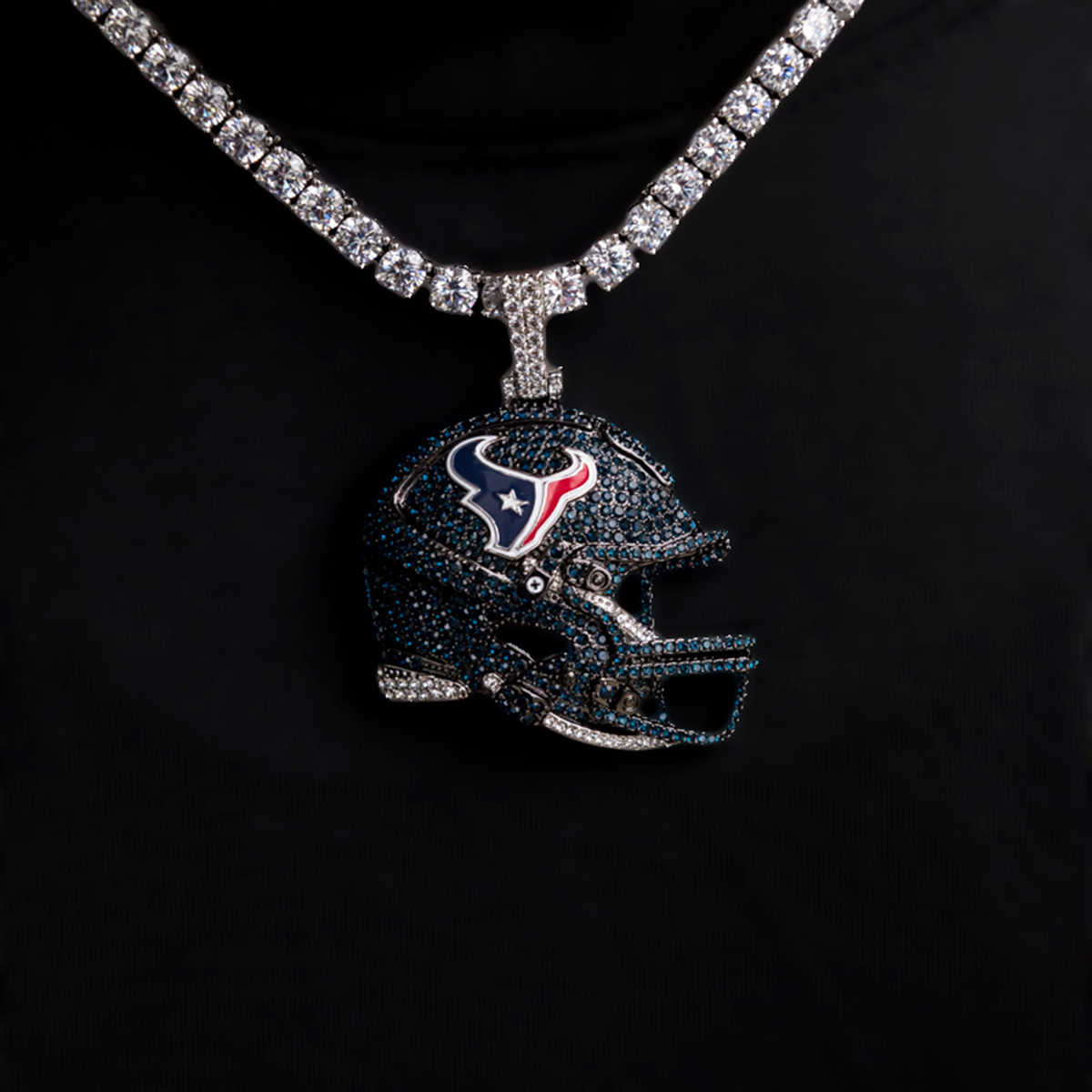 Official NFL 2025 Edition Houston Texans Helmet Pendant