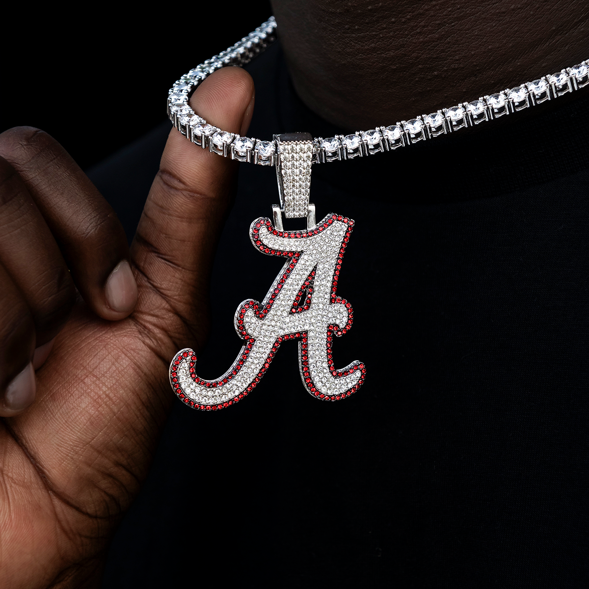 Large Alabama Crimson Tide Official NCAA Logo Pendant