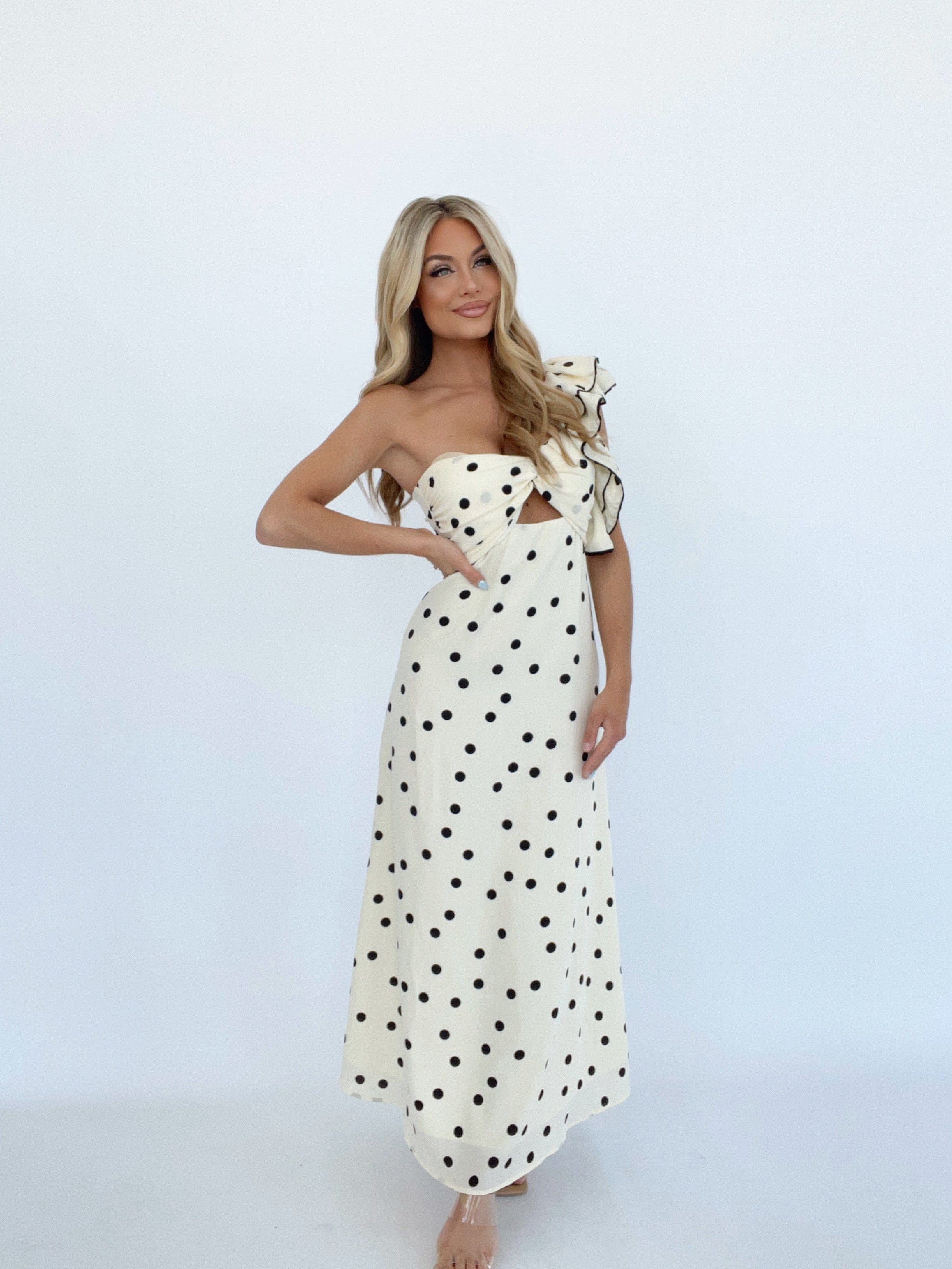 Dotted Moment Maxi Dress