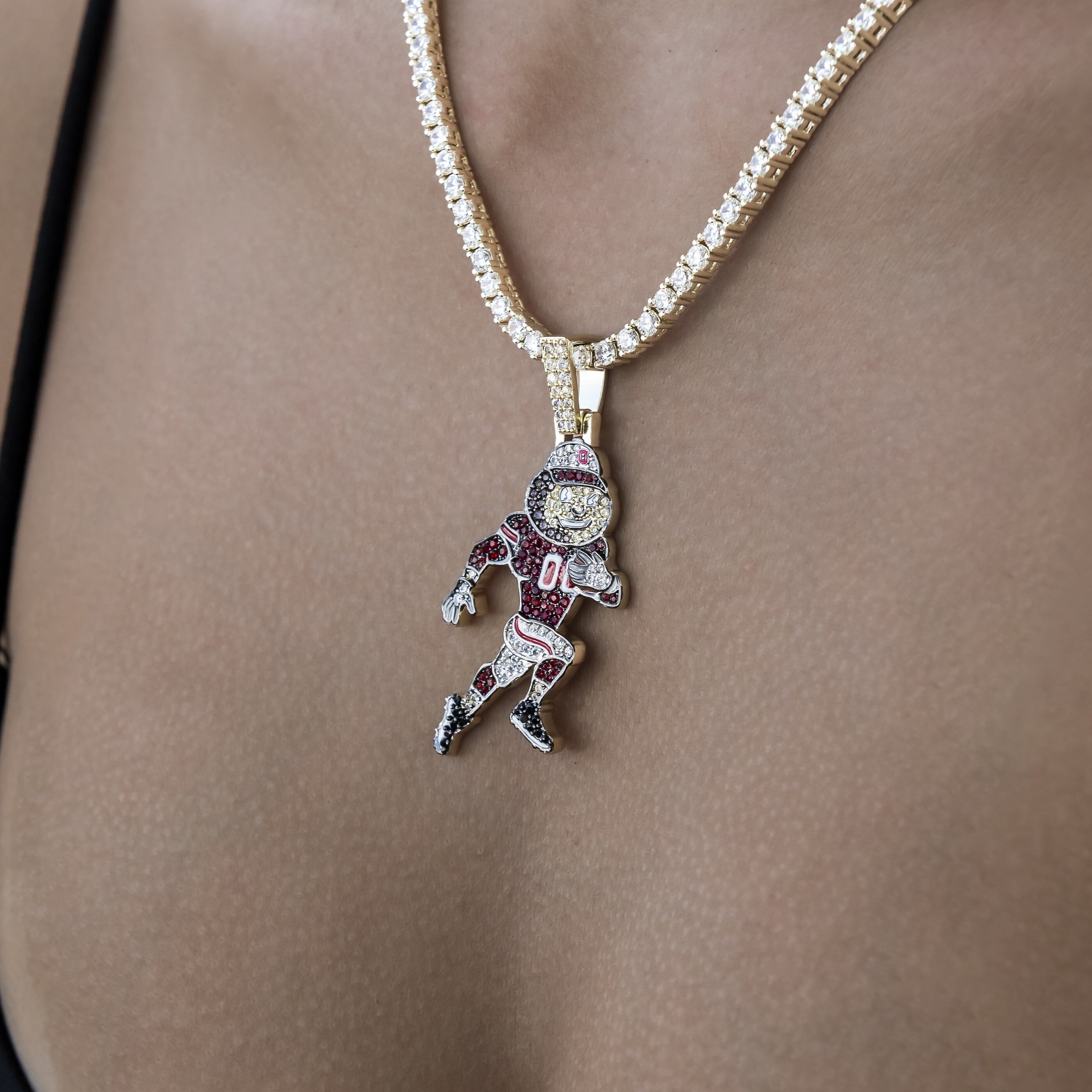 Ohio State Brutus Official NCAA Mascot Pendant