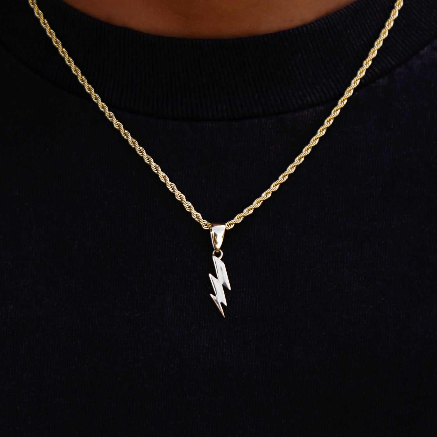 Micro Lightning Bolt Pendant