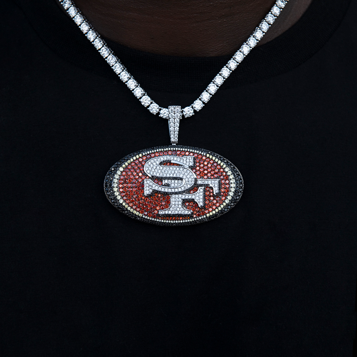 San Francisco 49ers Official NFL Large Pendant