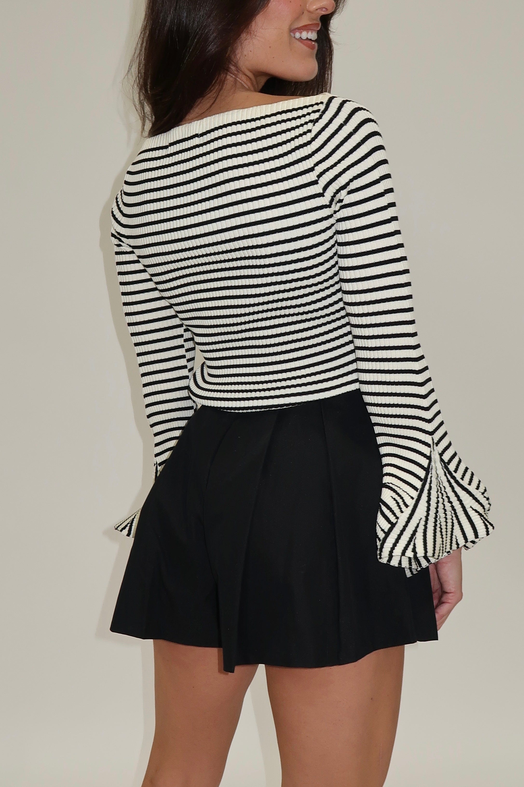 Pleated Cotton Skort