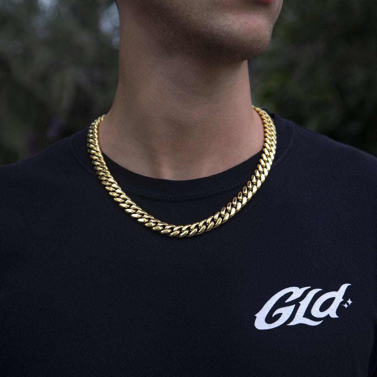 GLD Signature Cuban in Yellow Gold- 12mm