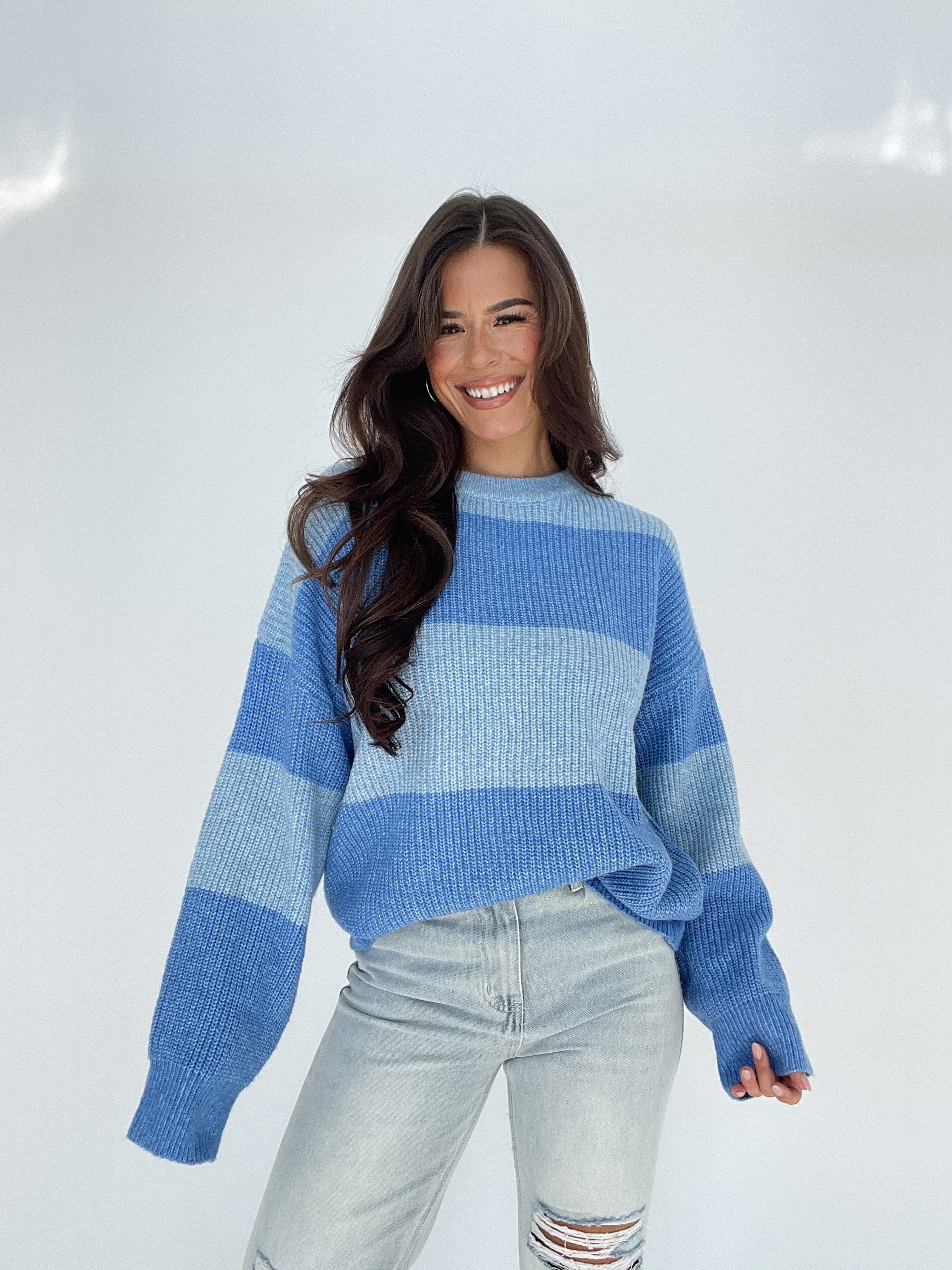 Striped Color Block Sweater