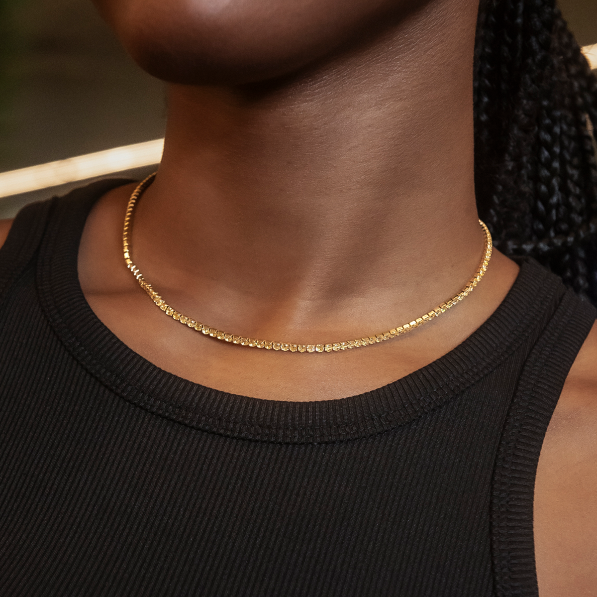 Canary Micro Tennis Necklace