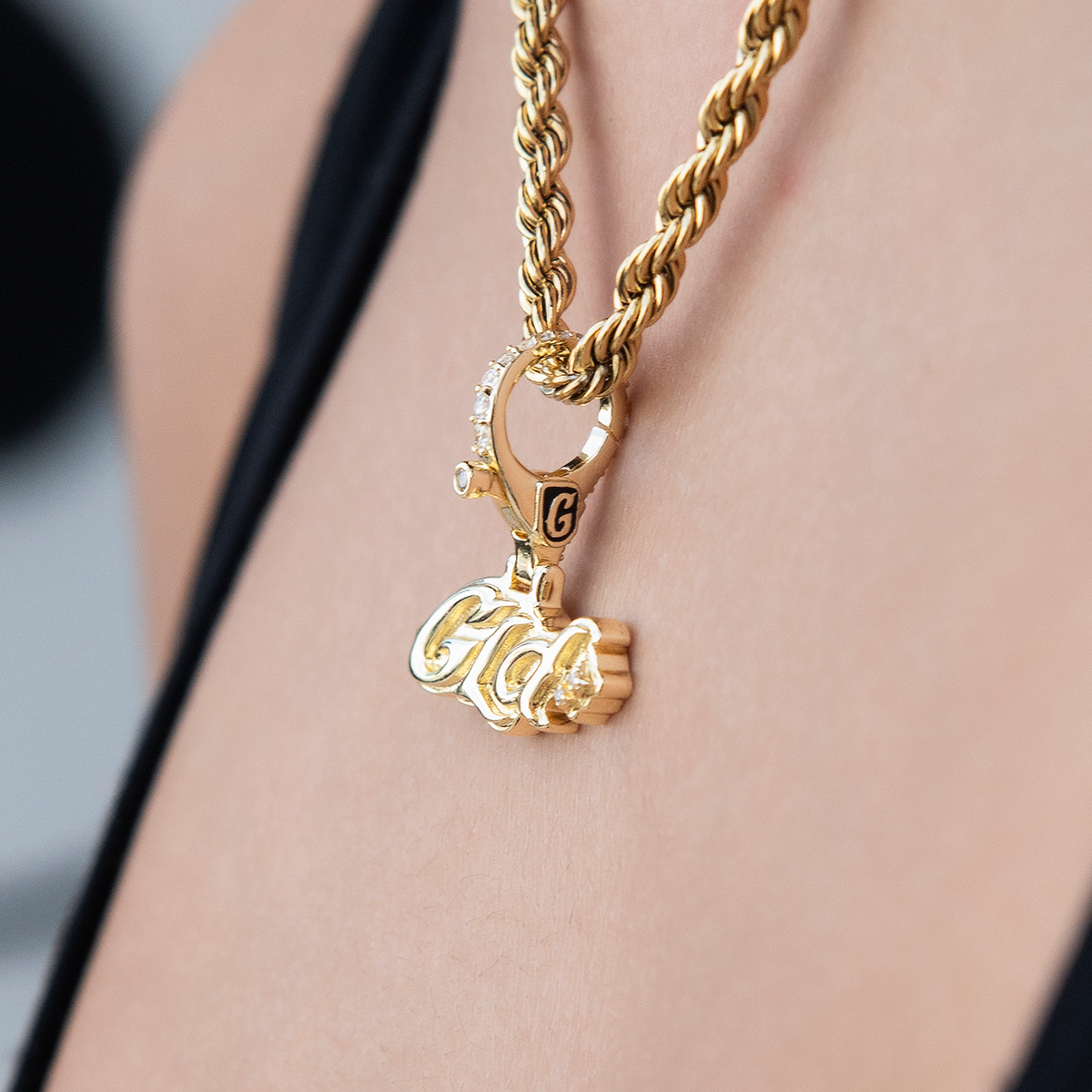 GLD Logo Clip On Pendant