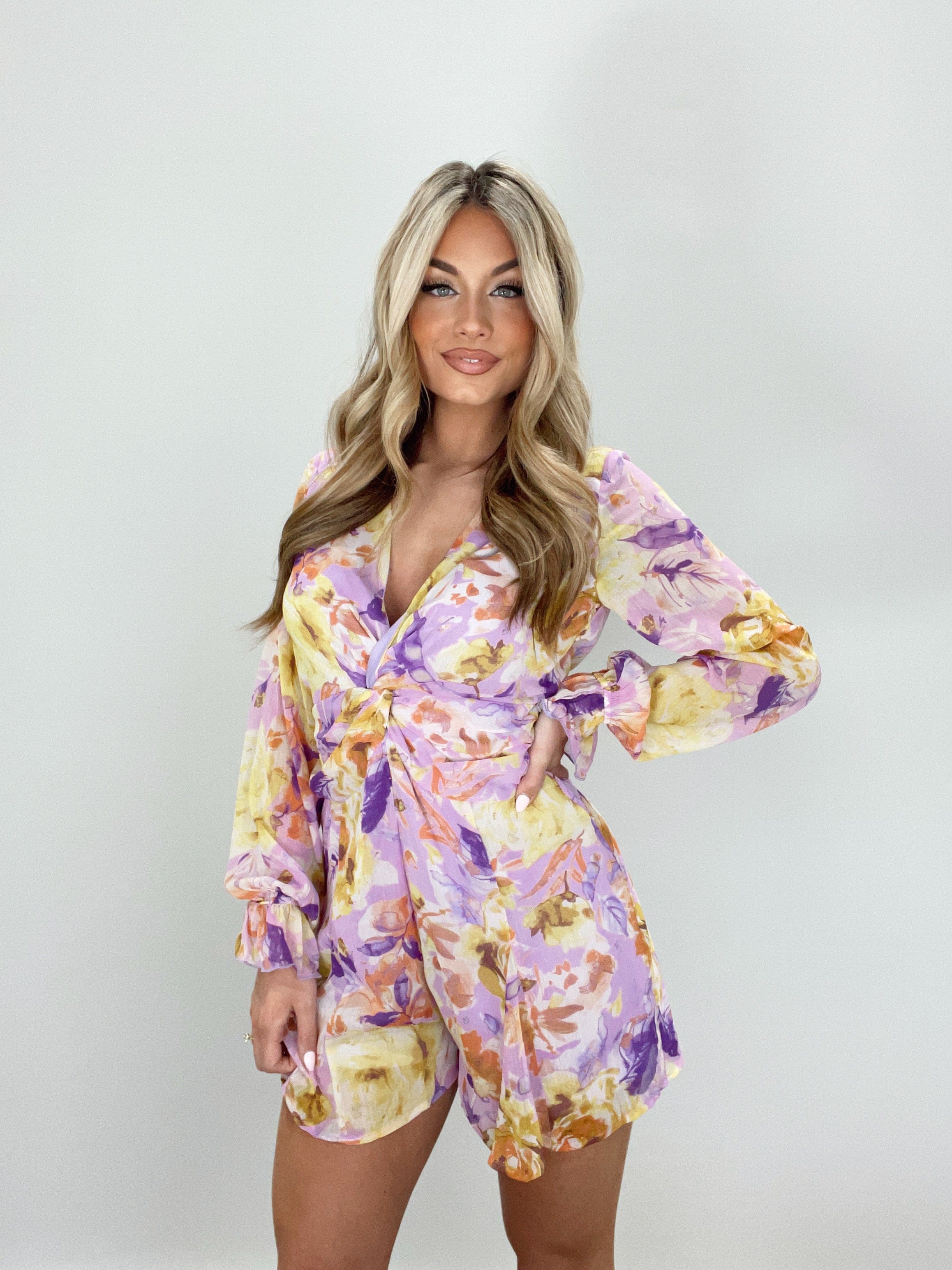 Golden Lilac Romper