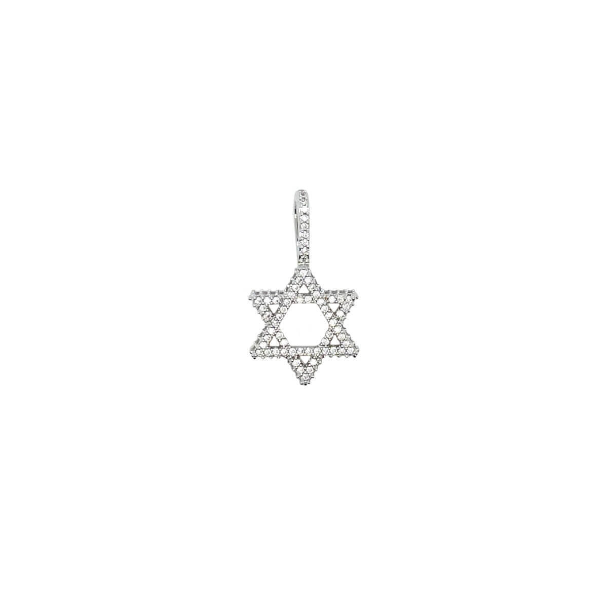 Micro Diamond Pave Star of David