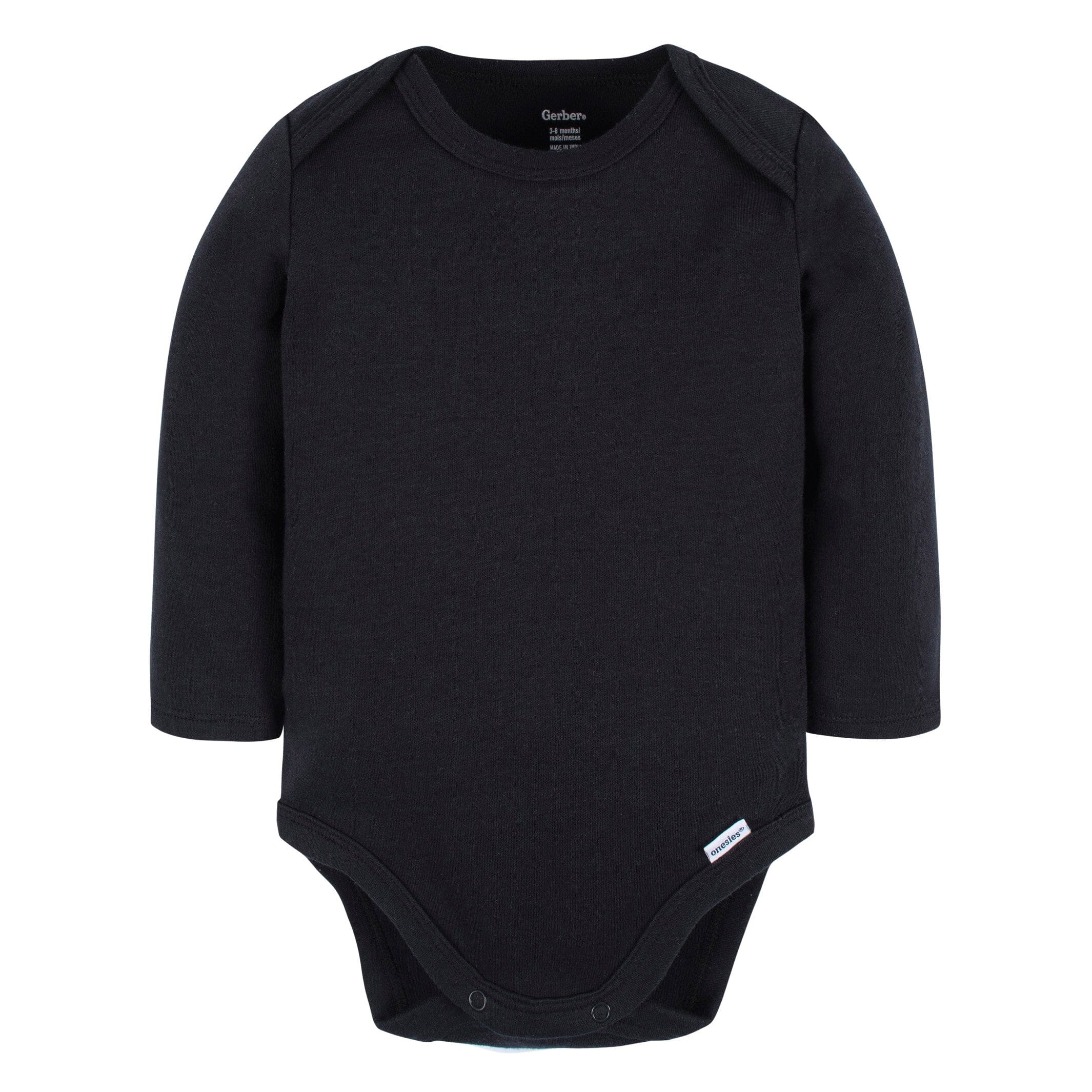 5-Pack Baby Black Premium Long Sleeve Onesies Bodysuits