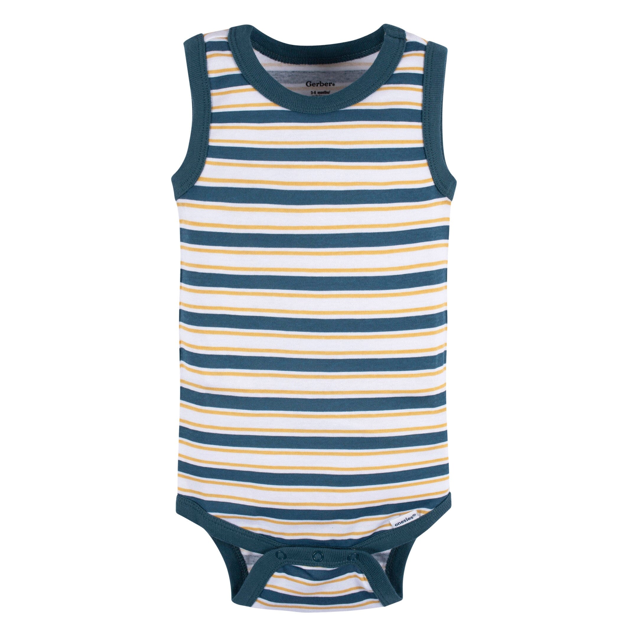 5-Pack Baby Boys Stripes Sleeveless Onesies Bodysuits