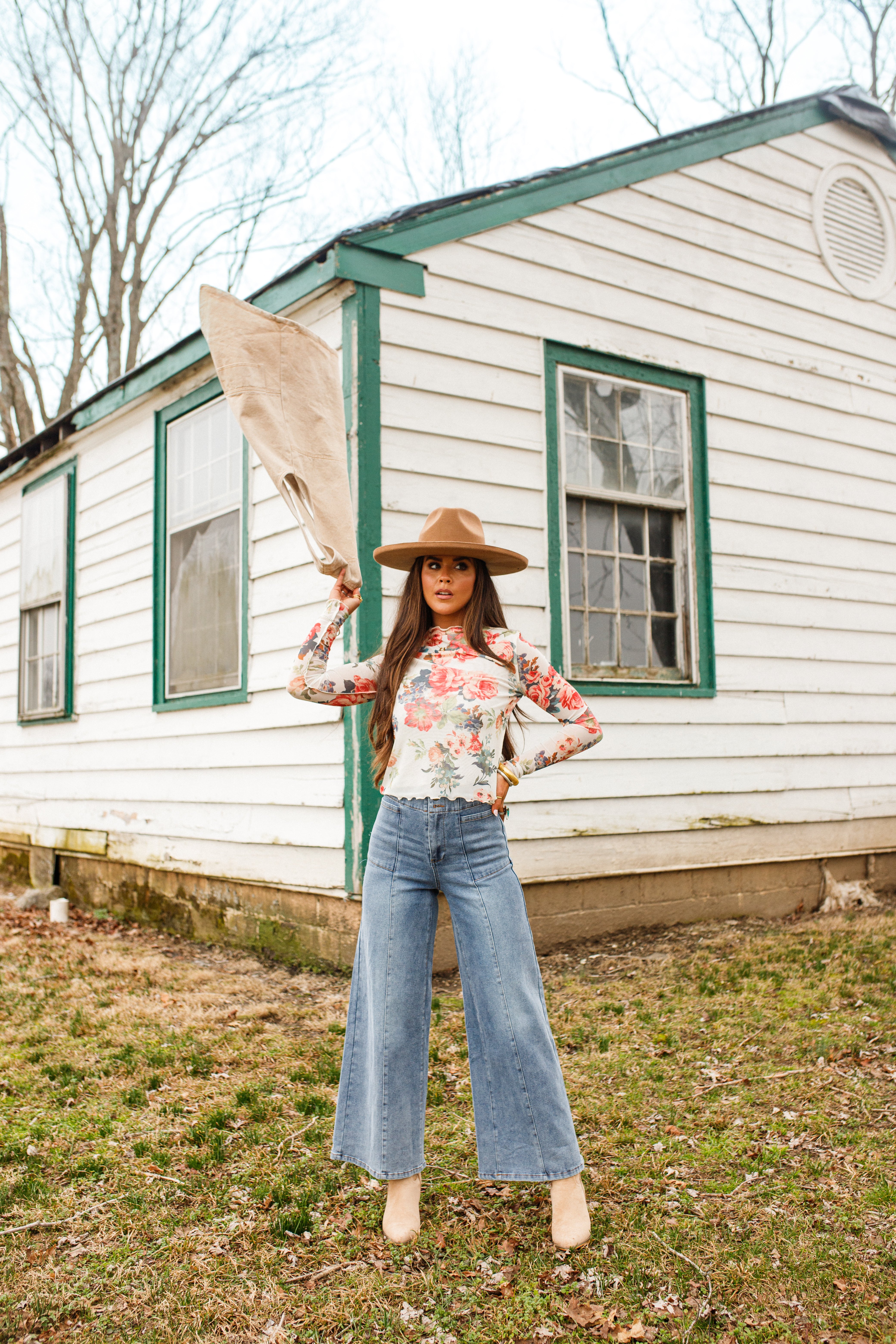 Wild Rose Mesh Top