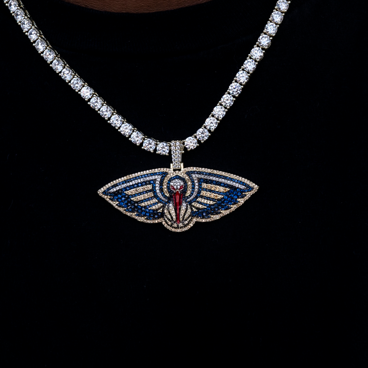 New Orleans Pelicans Official NBA 2022 Logo Pendant