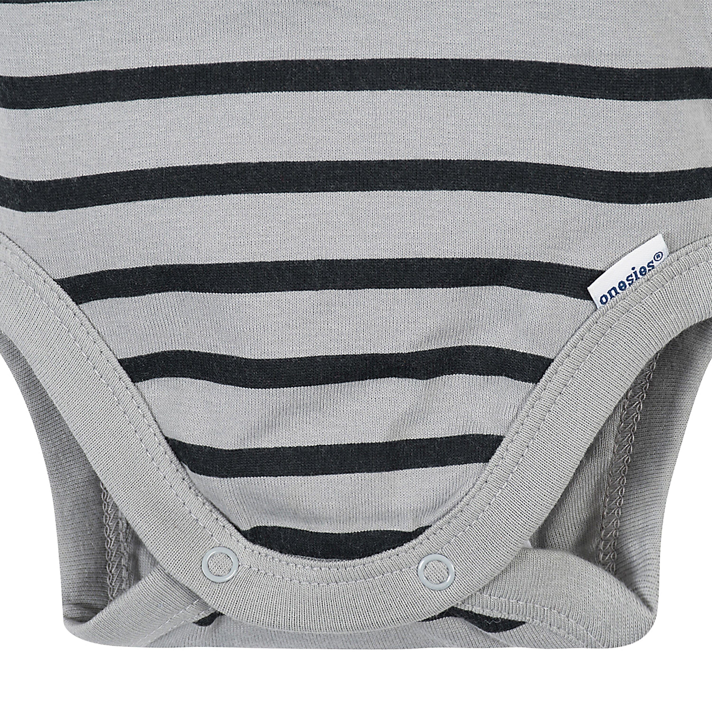 Baby Boys Stripe Organic Short Sleeve Onesies Brand Bodysuit