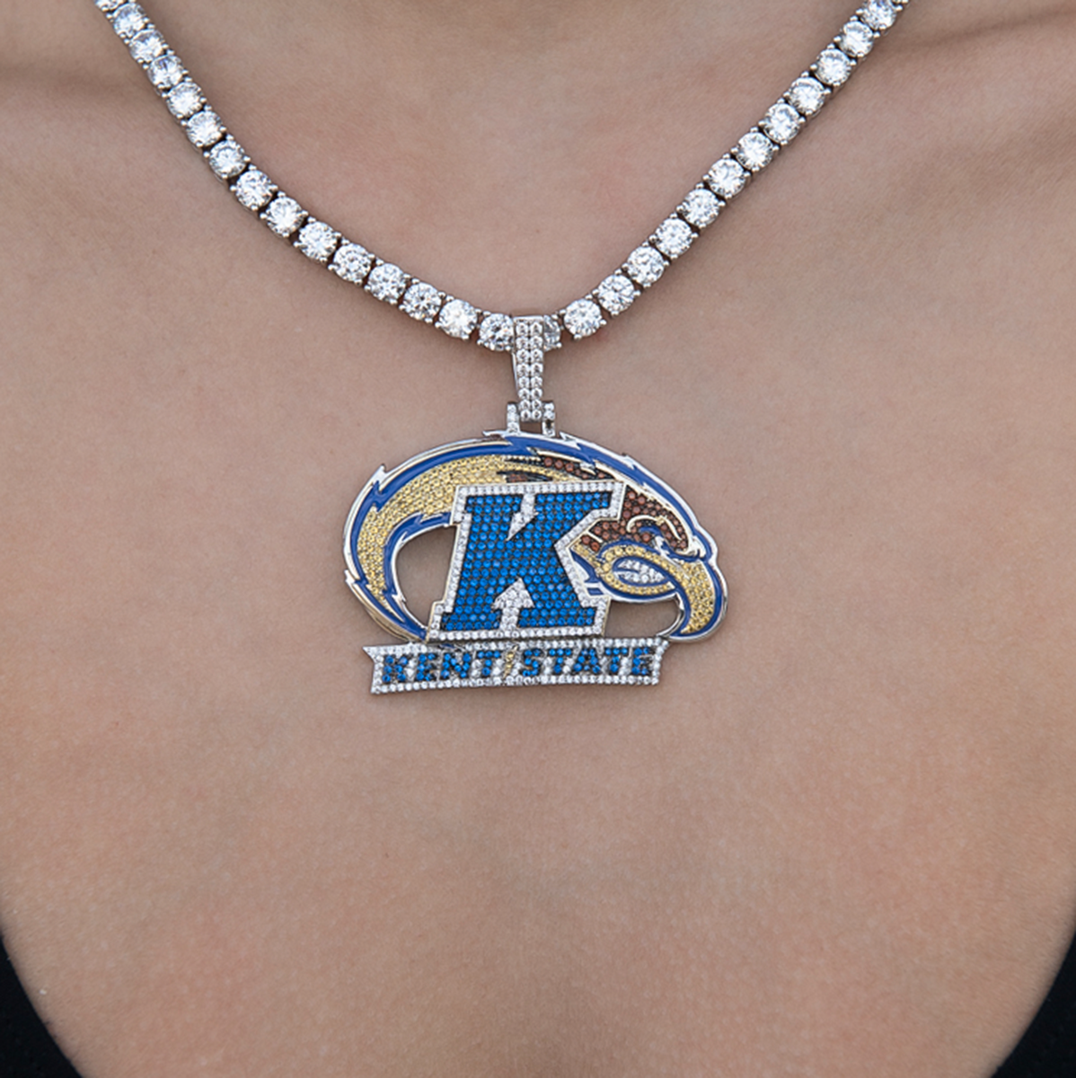 Kent State University Golden Flashes Official NCAA Logo Pendant