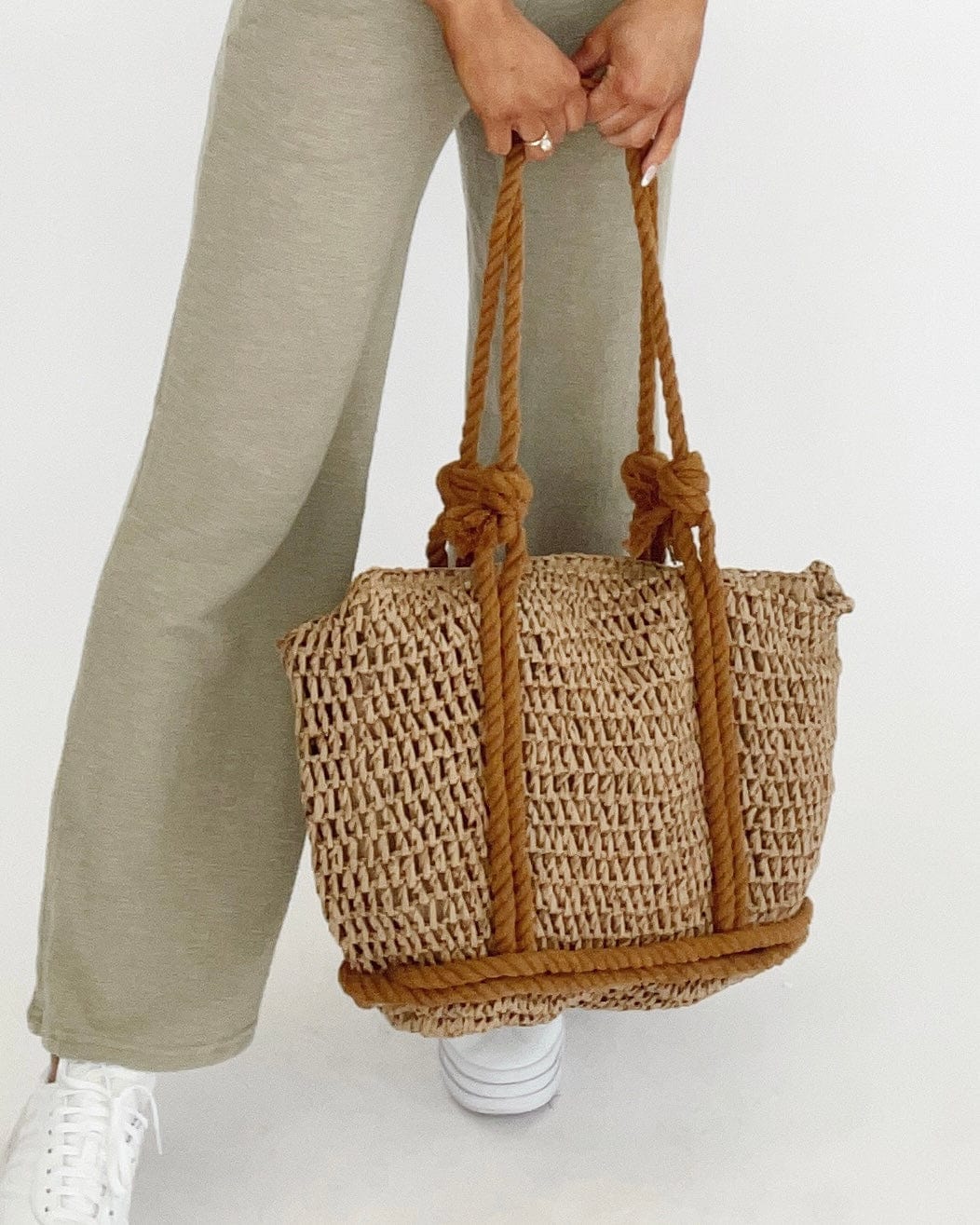 Farmers Market Straw Bag