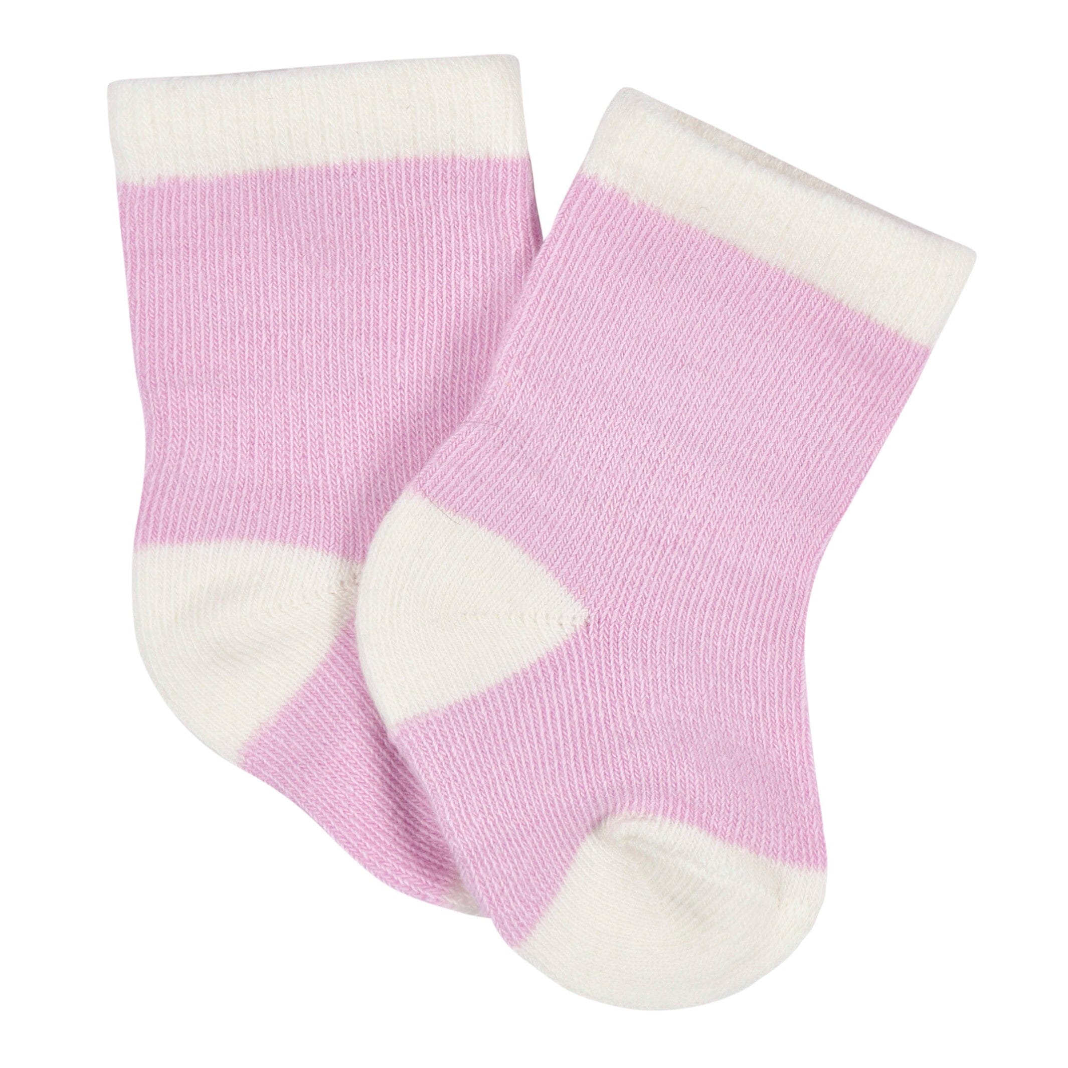 6-Pack Baby Girls Ballerina Wiggle Proof Socks