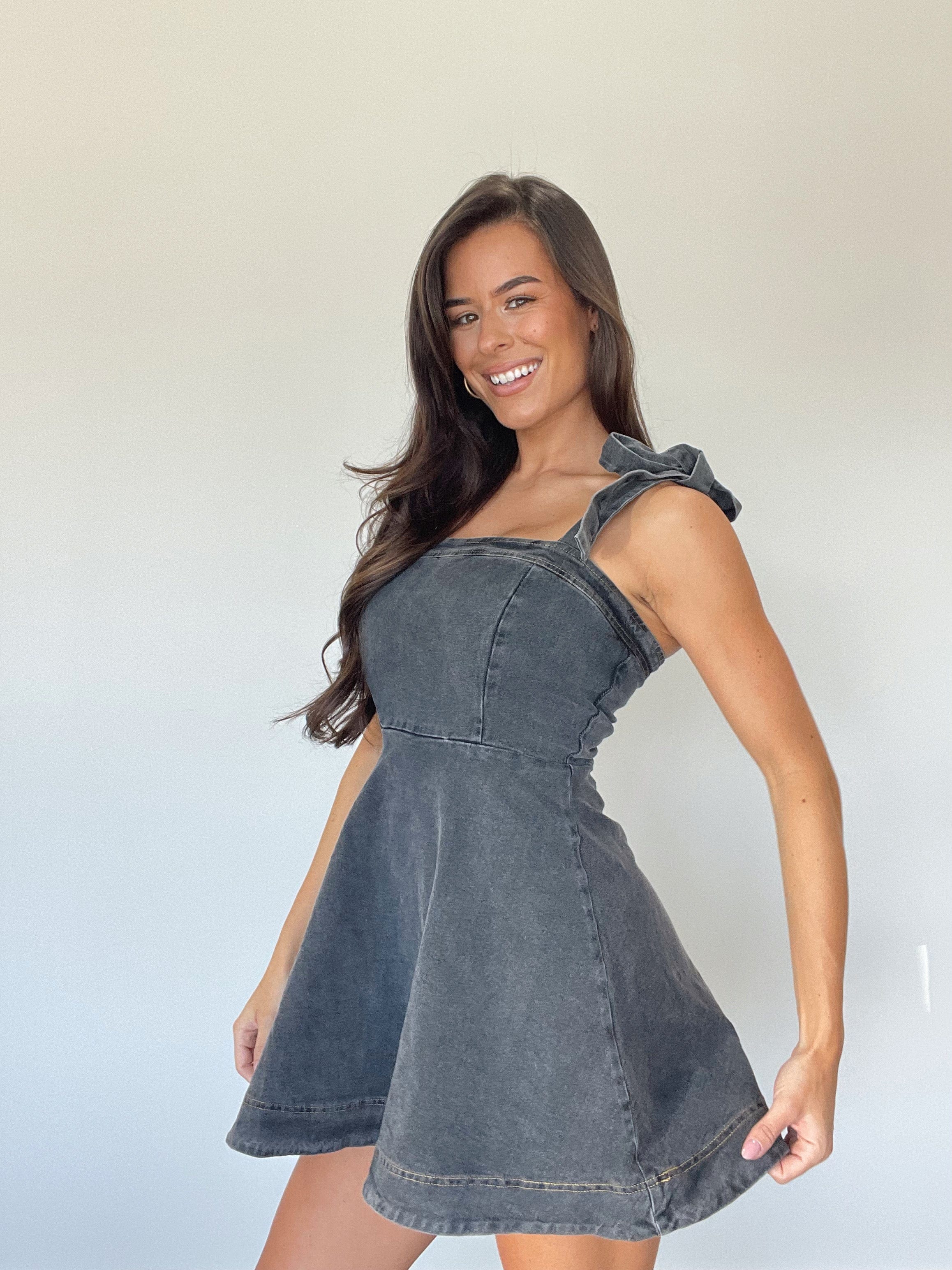 Acid Wash Denim Dress