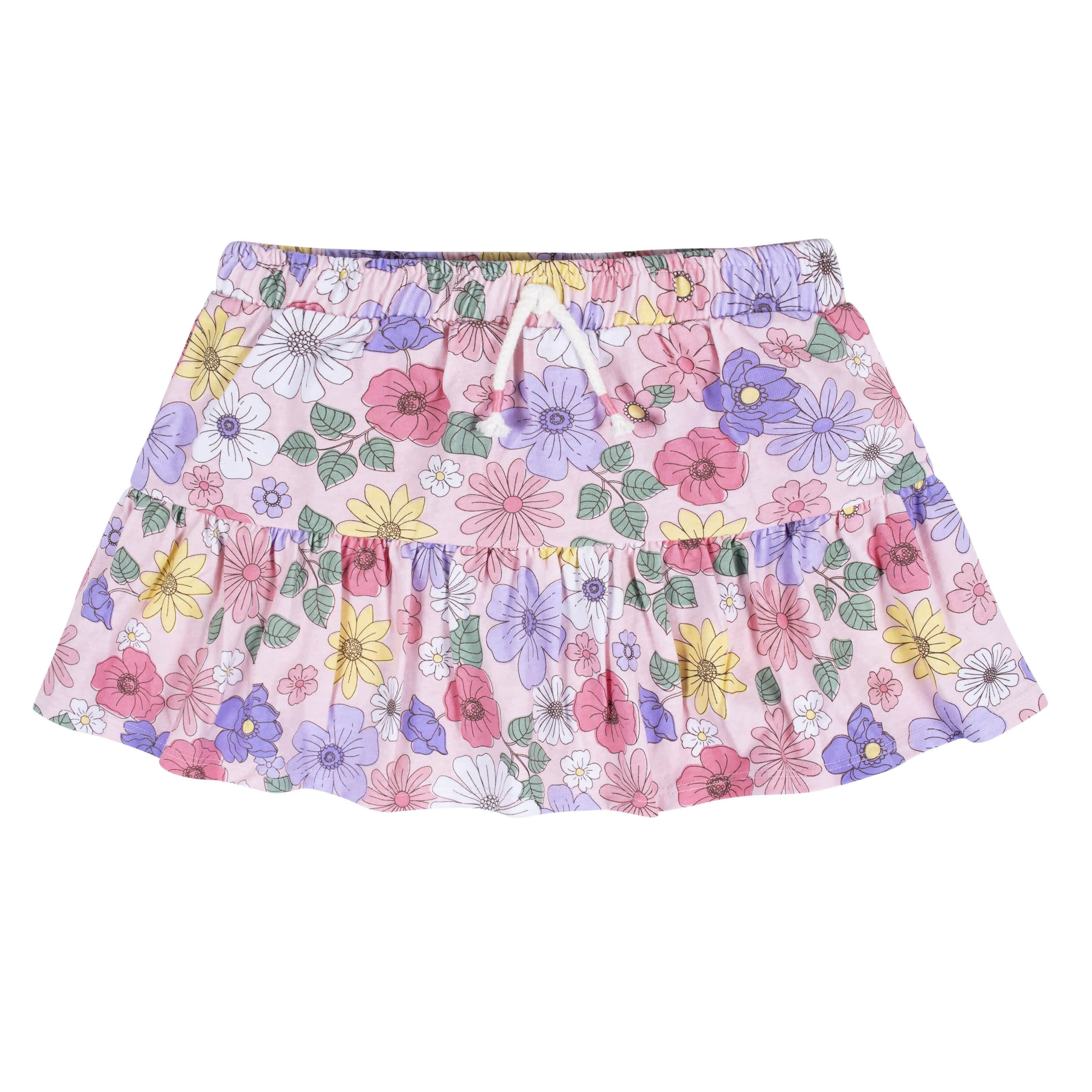 2-Pack Infant & Toddler Girls Pink Floral Skorts