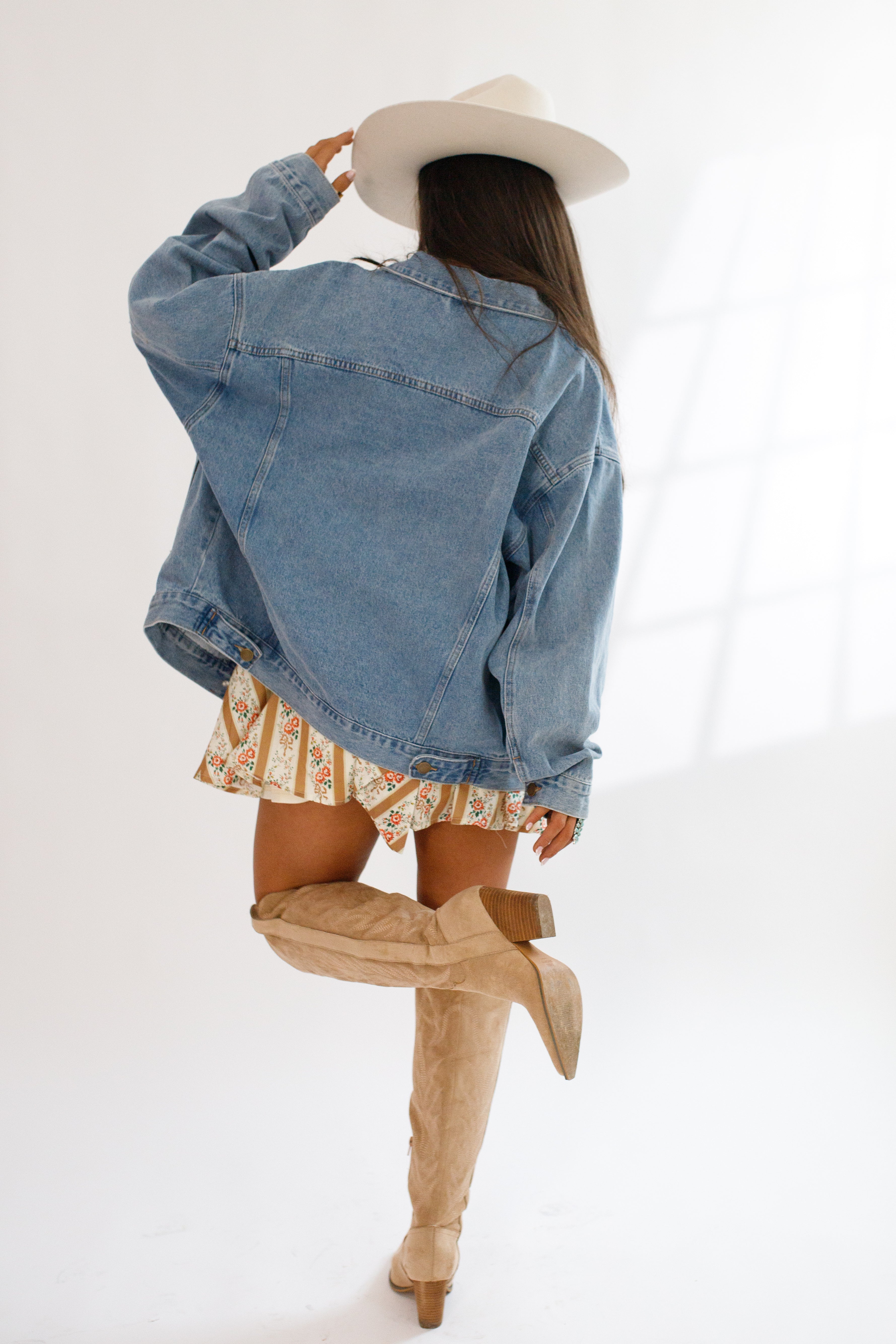 Denim Oversized Claudia Jacket