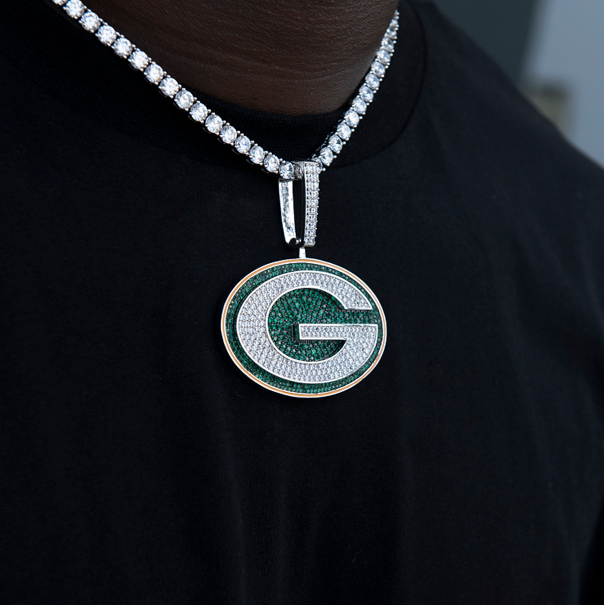 Green Bay Packers Official NFL Large Logo Pendant