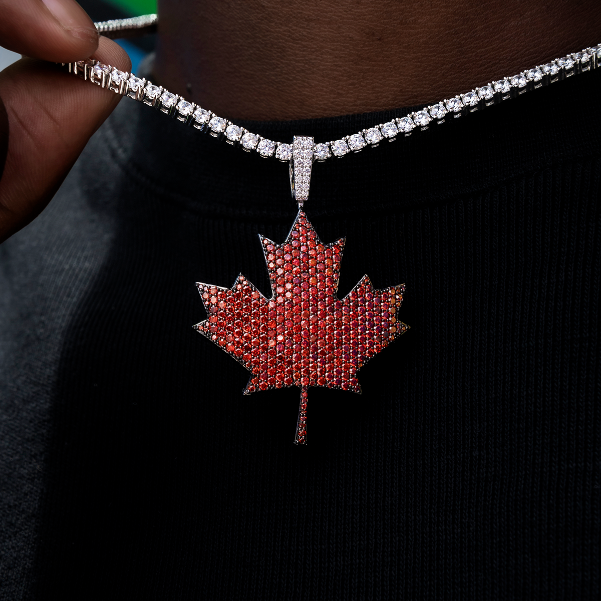 Iced Canada Pendant