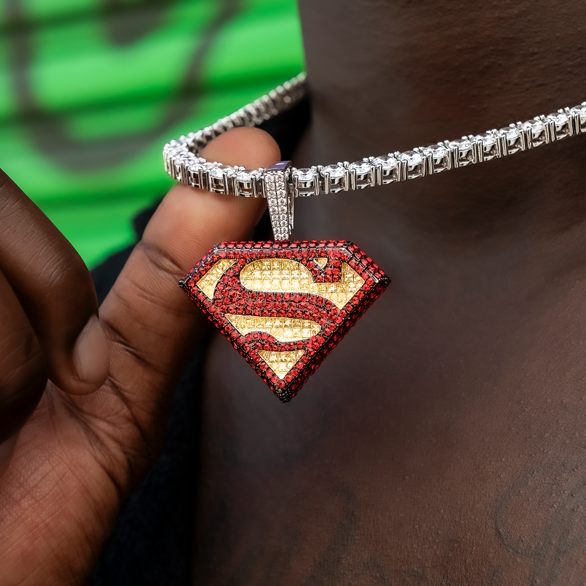 Official DC Comics Superman Logo Pendant