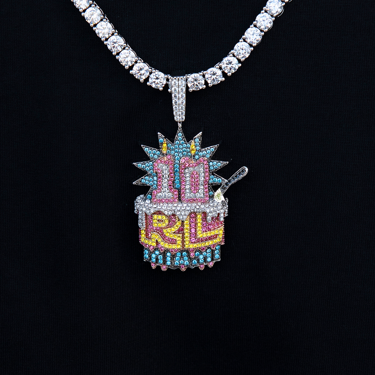 Rolling Loud Miami Birthday Cake Pendant