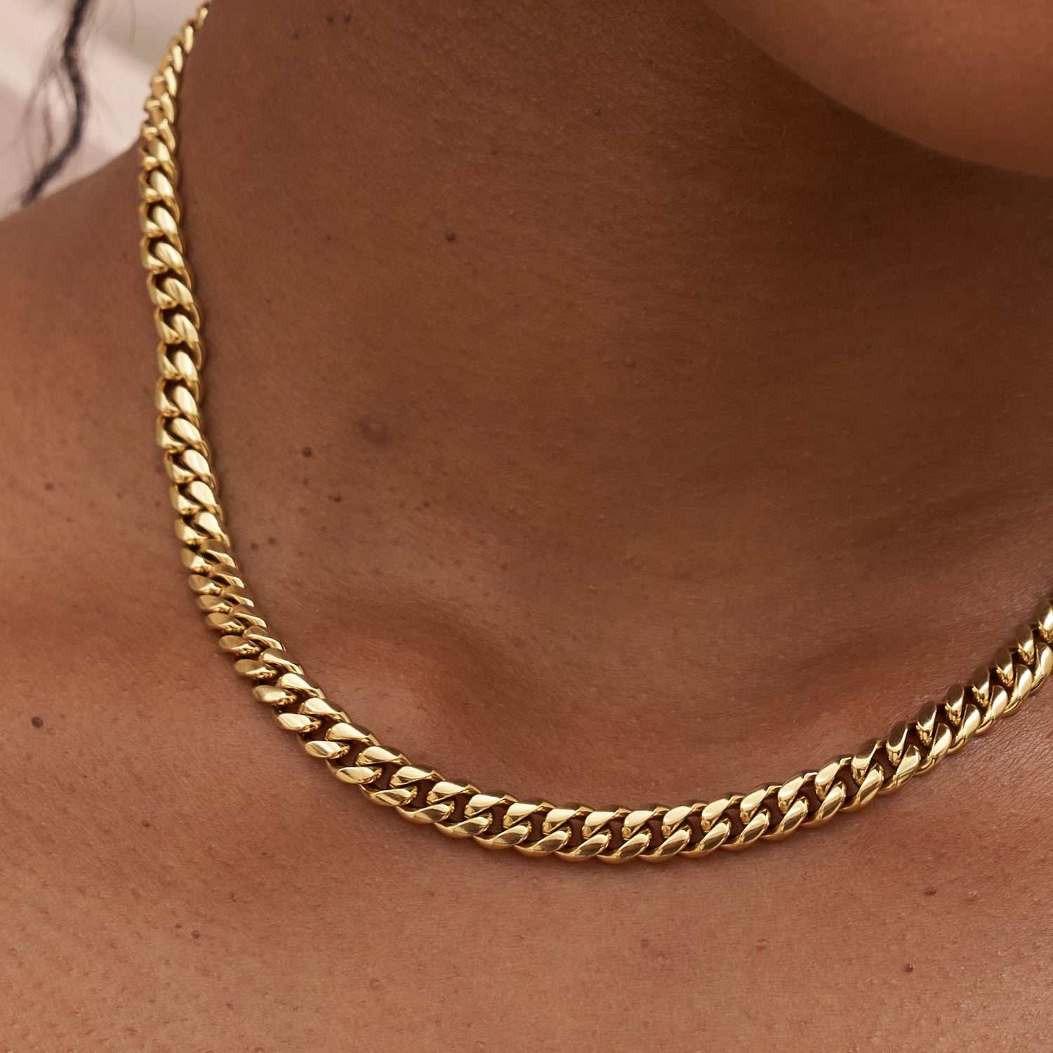 Cuban Link Necklace in Yellow Gold - 5mm