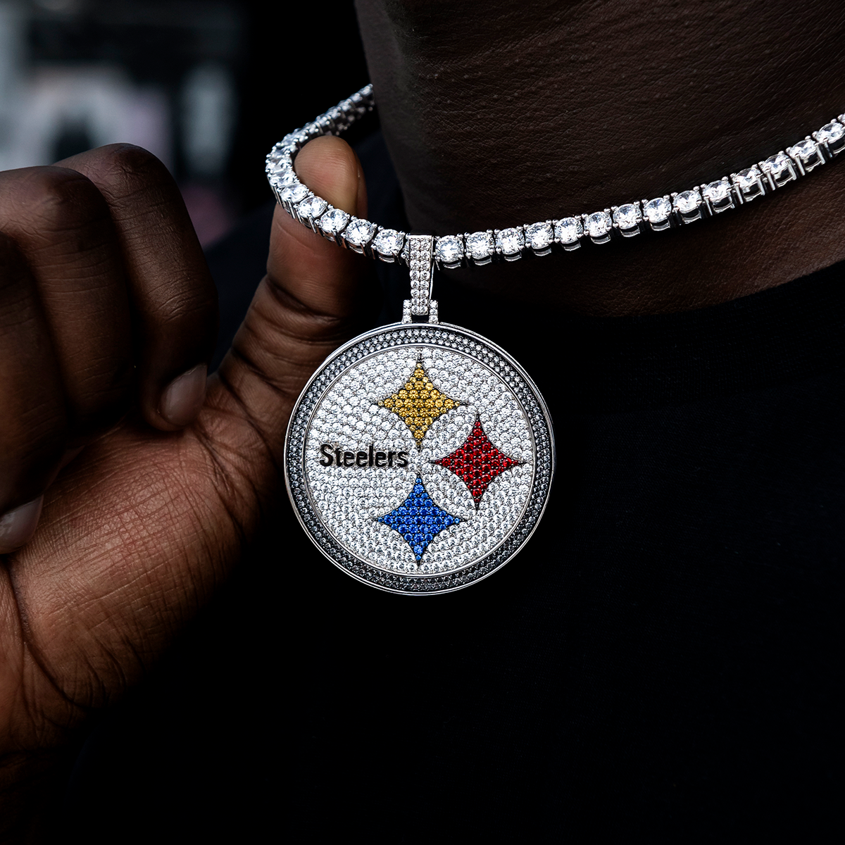 Pittsburgh Steelers Official NFL Large Pendant