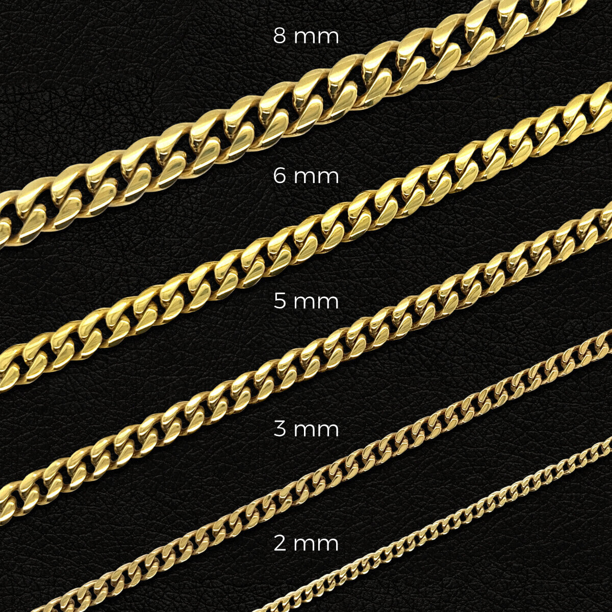 Miami Cuban Link Chain in Yellow Gold - 8mm