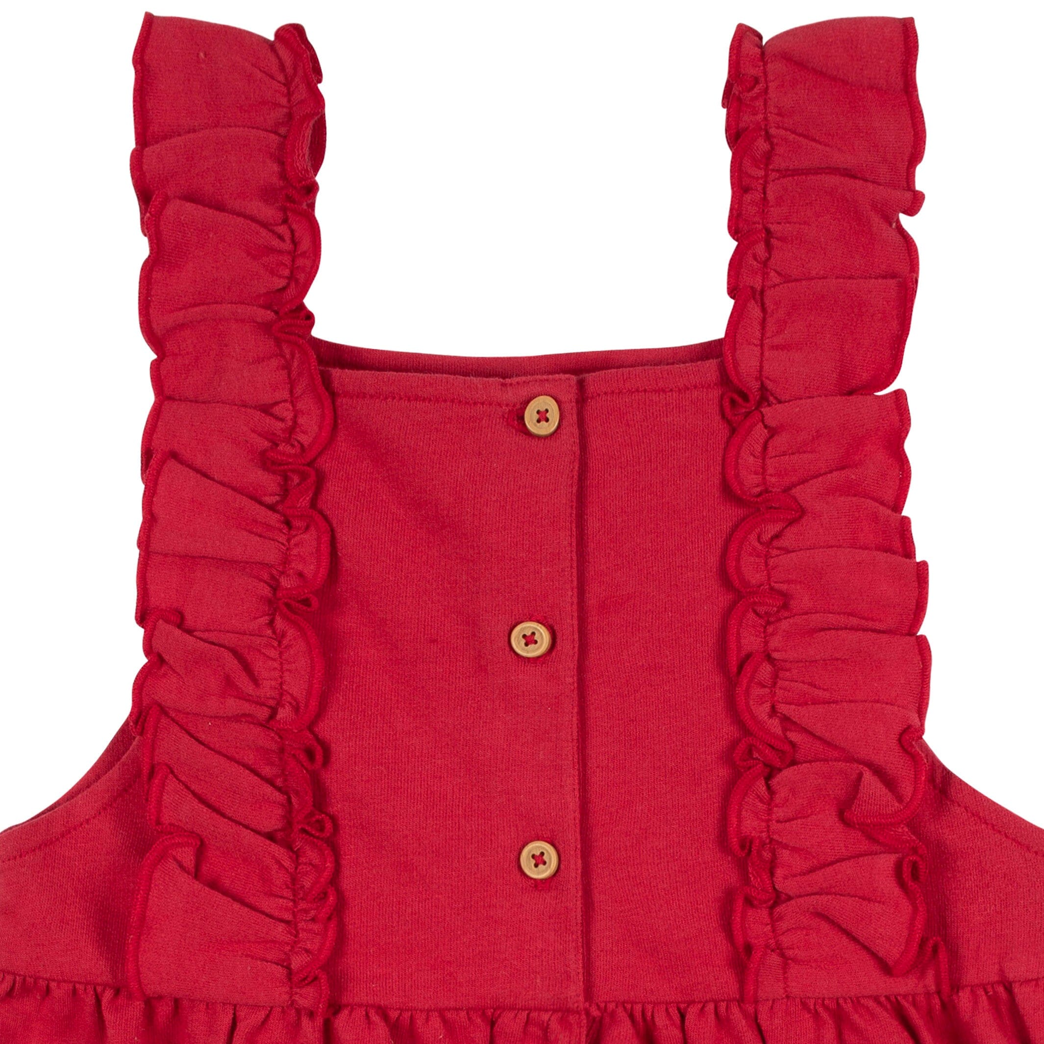 2-Piece Infant & Toddler Girls Red Holly Berries Jumper & Top Set