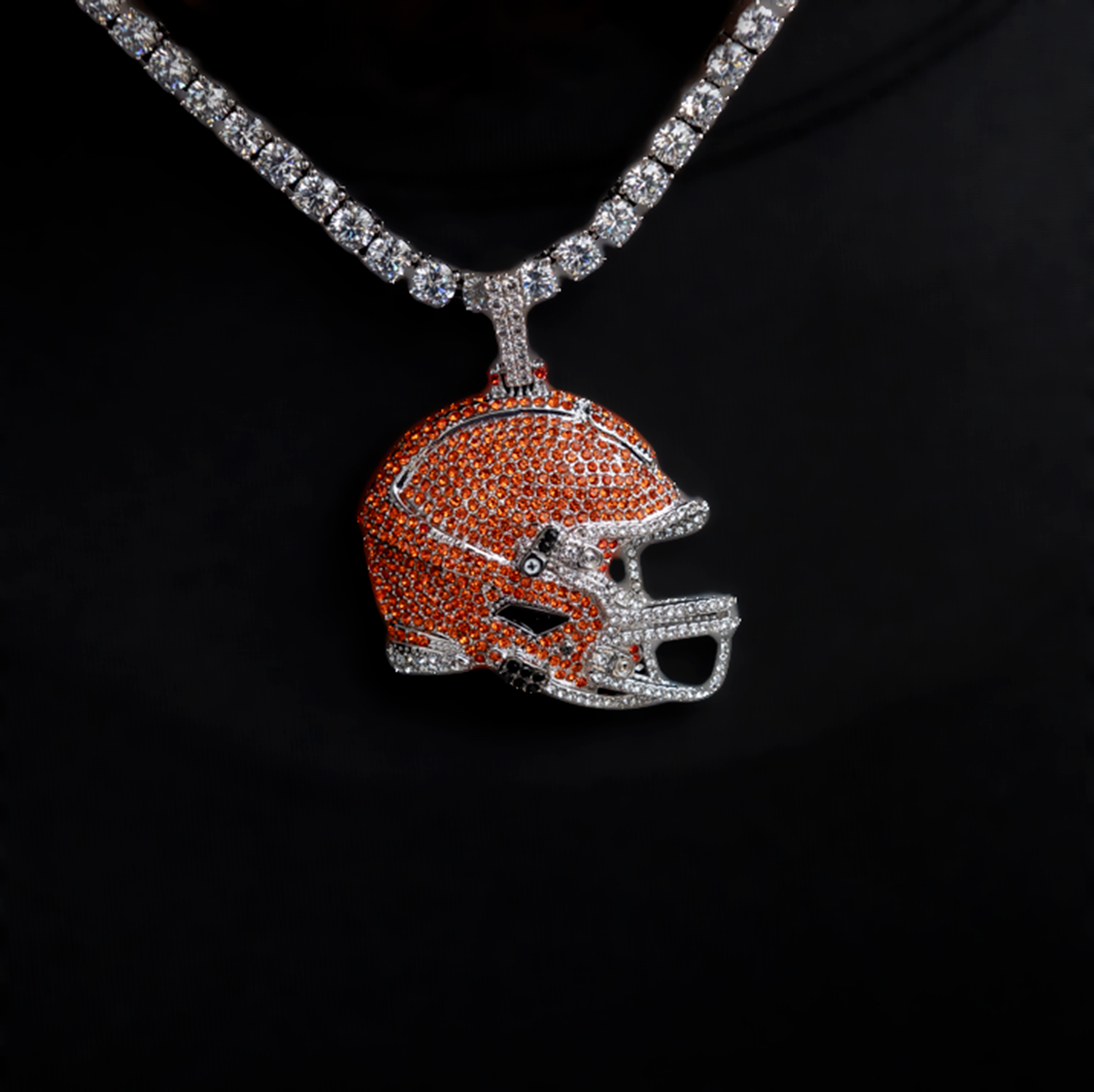 Official NFL 2025 Edition Cleveland Browns Helmet Pendant