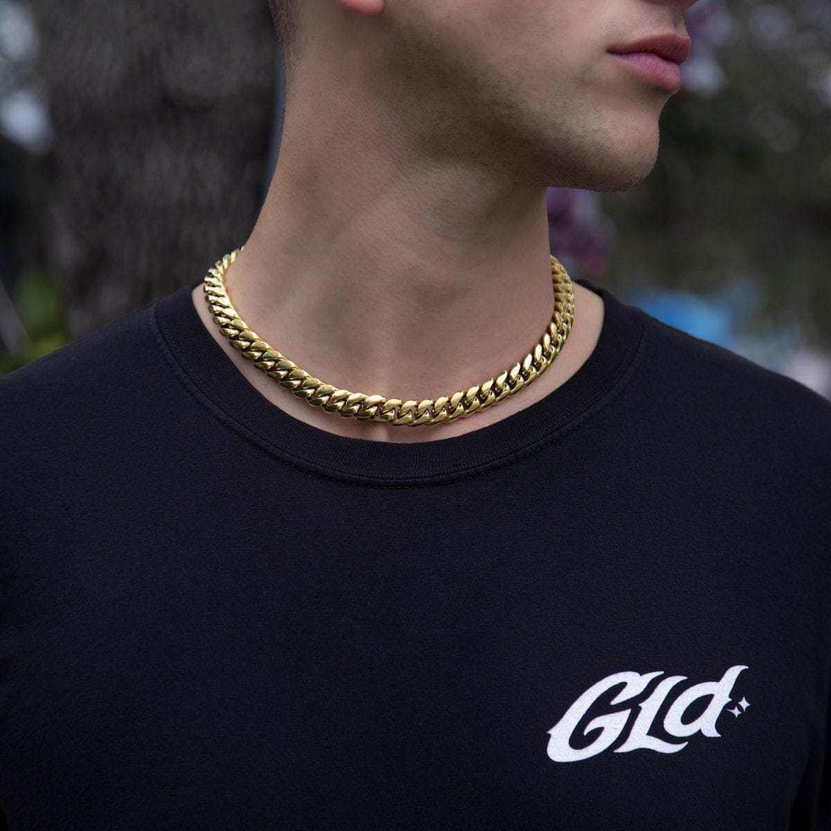 GLD Signature Cuban in Yellow Gold- 12mm