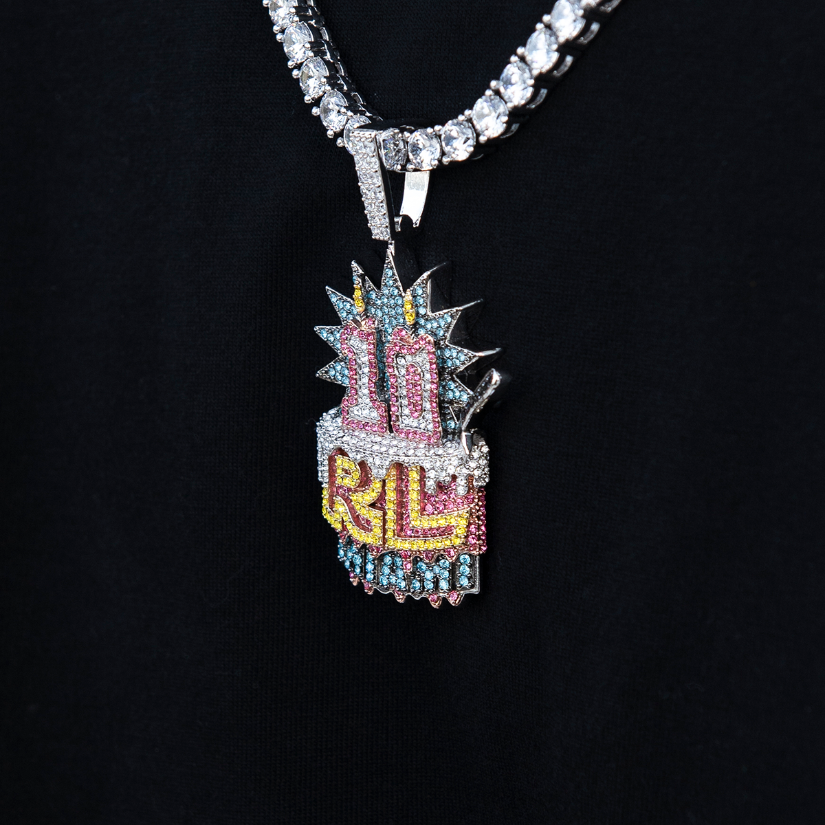 Rolling Loud Miami Birthday Cake Pendant