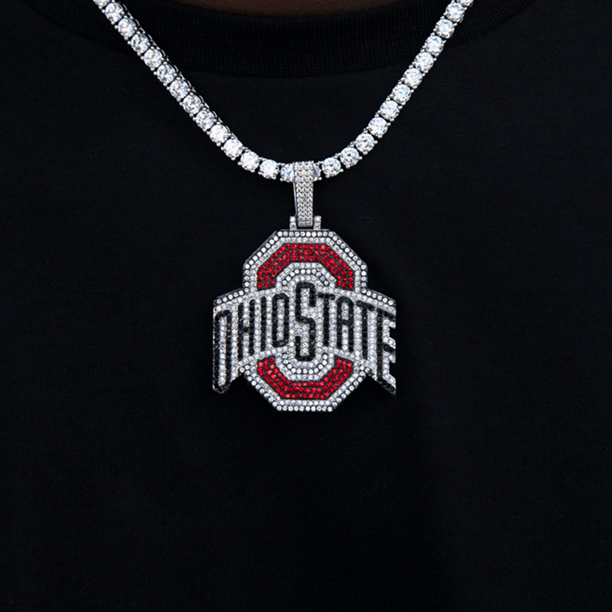 Large Ohio State Buckeyes Official NCAA Logo Pendant