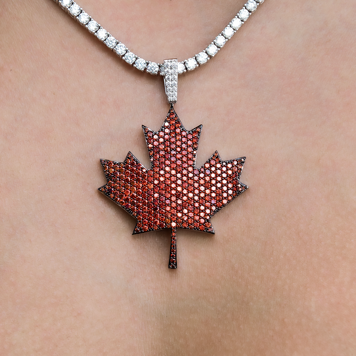 Iced Canada Pendant