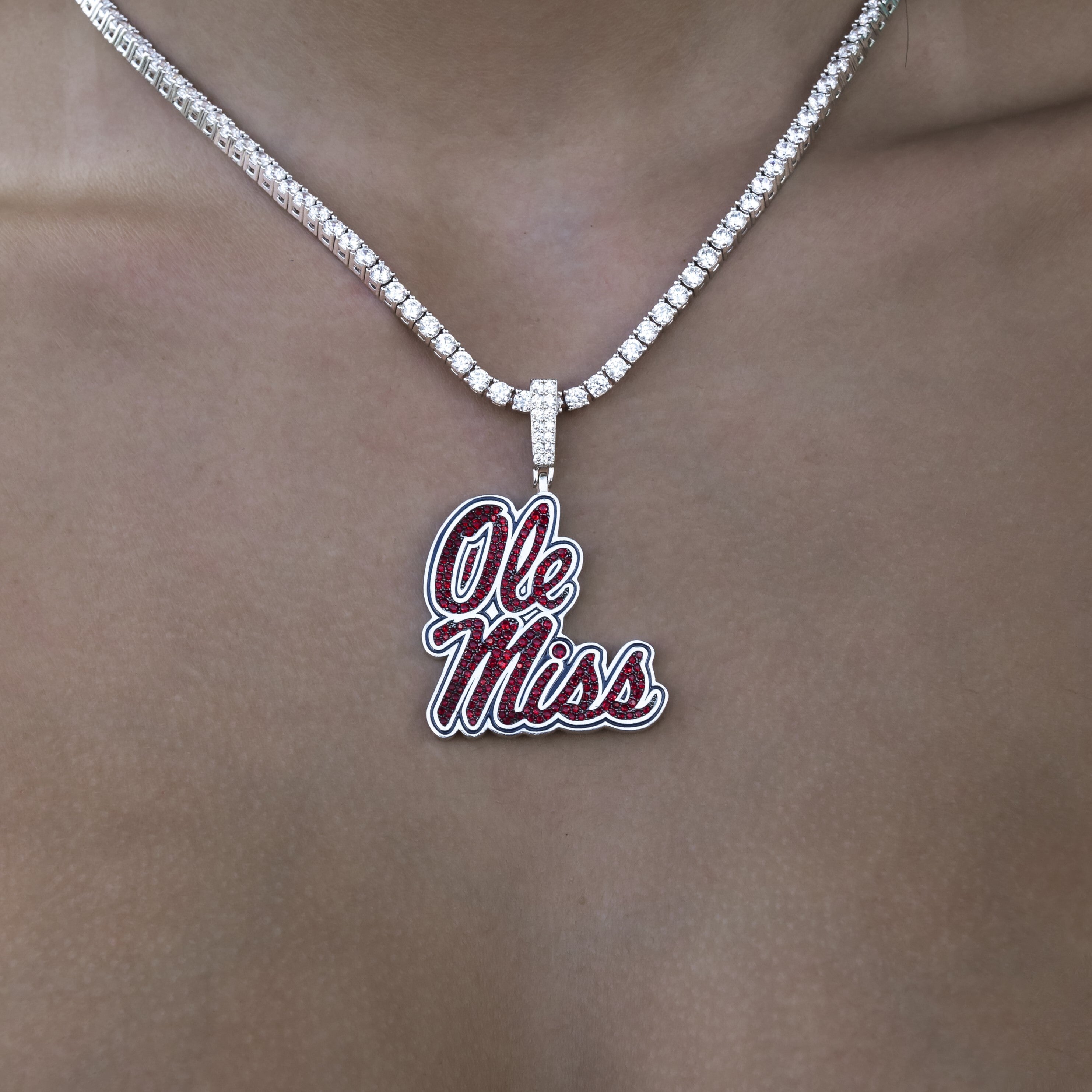 Ole Miss Rebels Official NCAA Logo Pendant