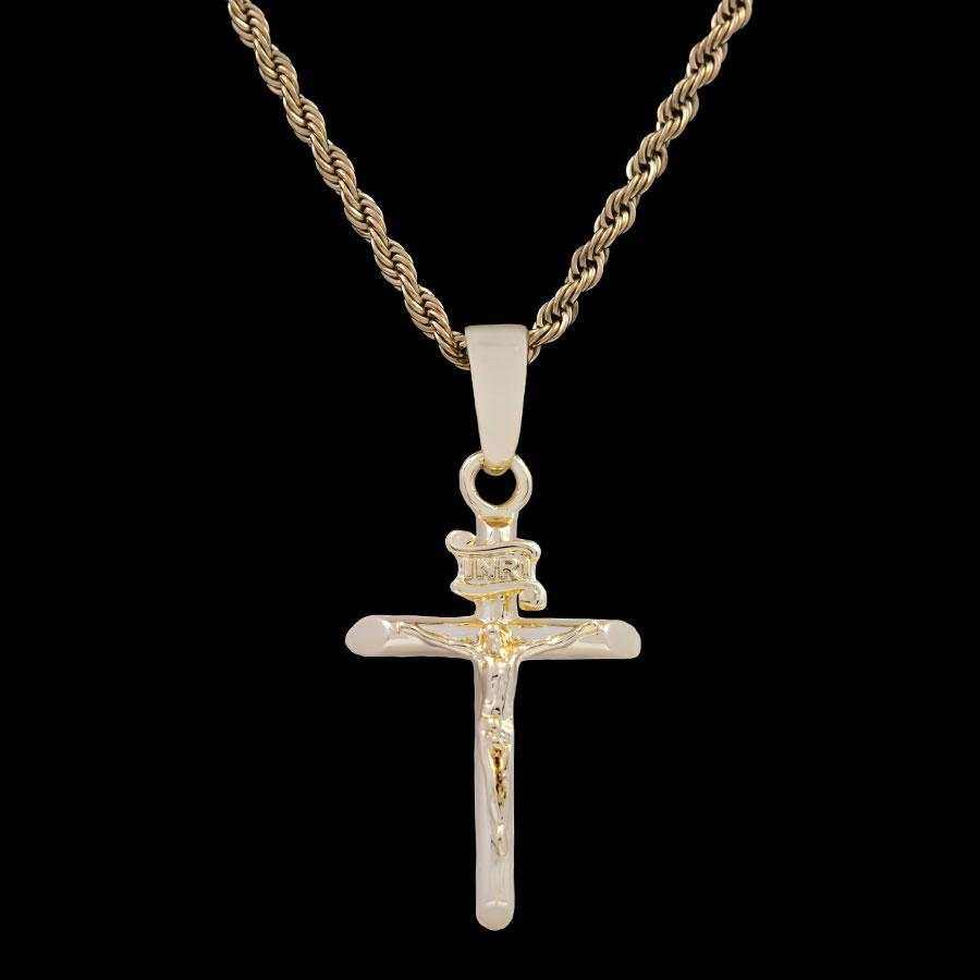 Crucifix in Yellow Gold