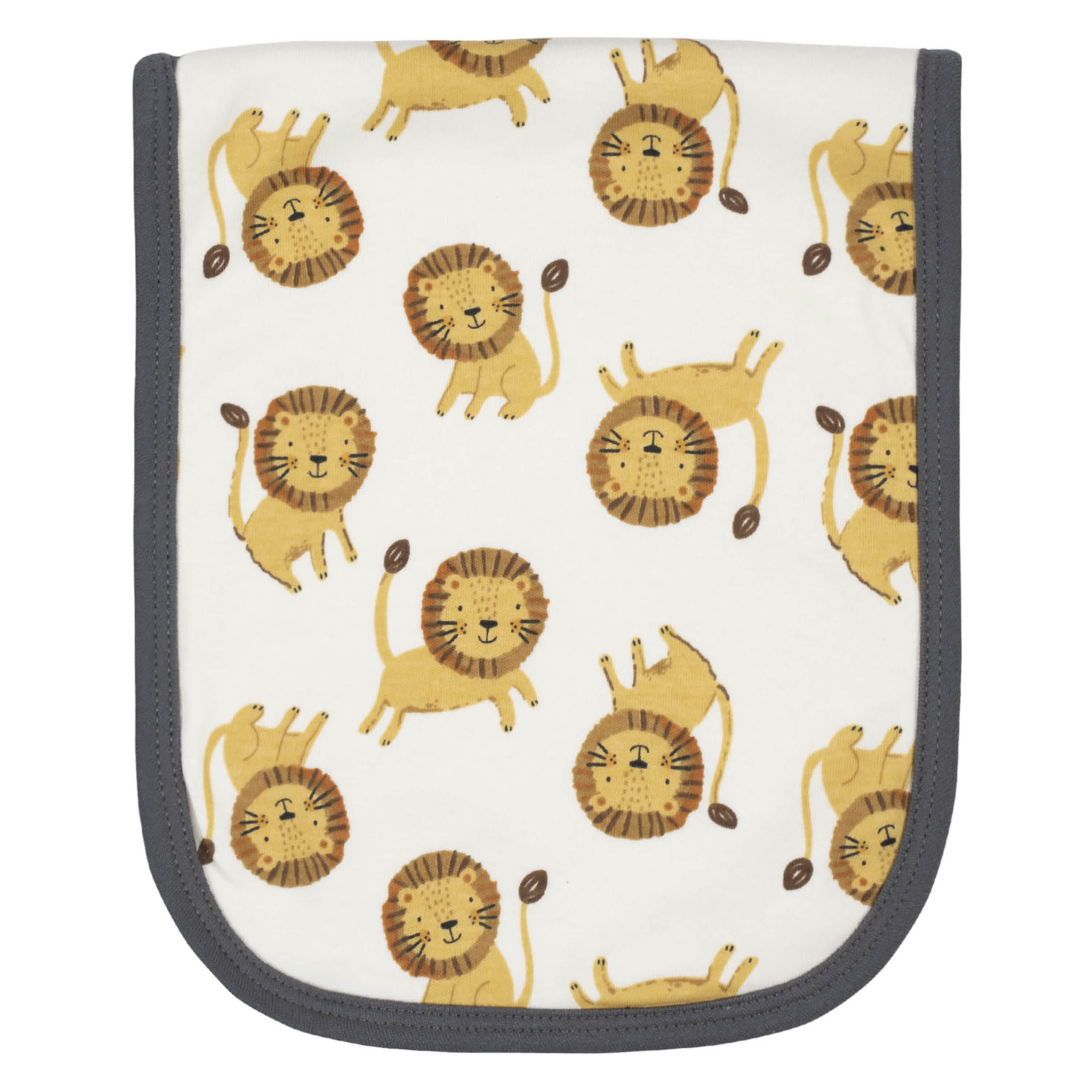 6-Piece Baby Boys Lion Bibs & Burp Cloths Set